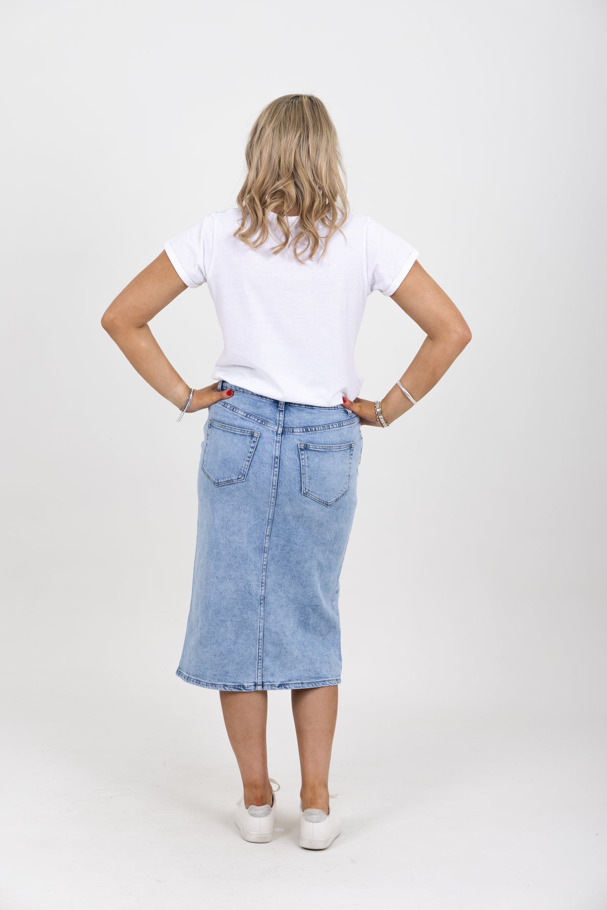 Phoebe Denim Skirt Blue Wash