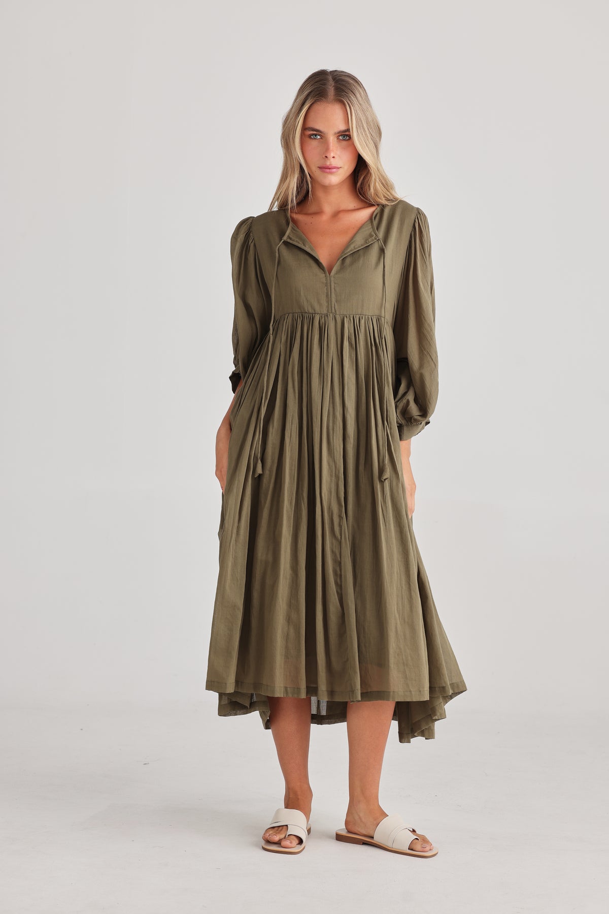 Wisteria Dress Olive