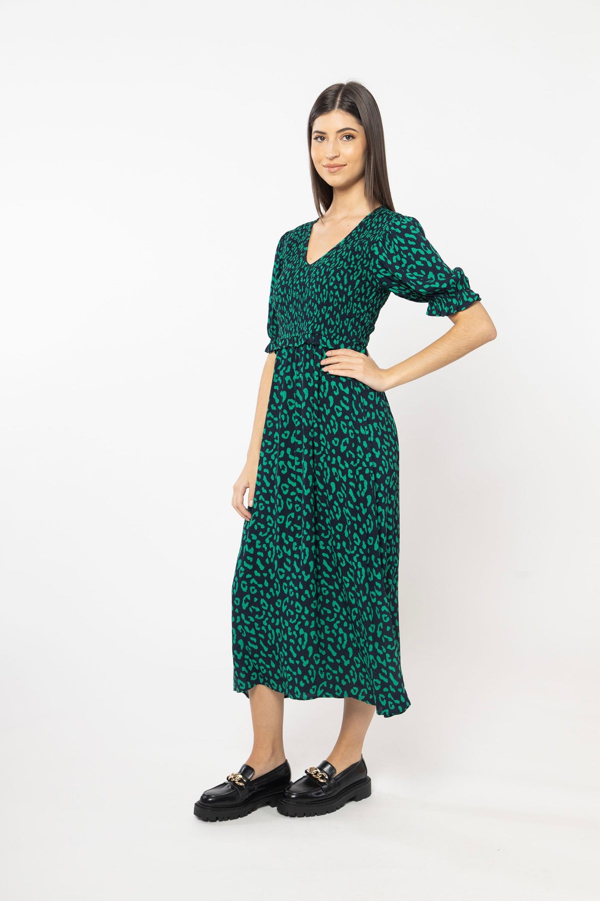 Loving Life Maxi Dress Navy Emerald