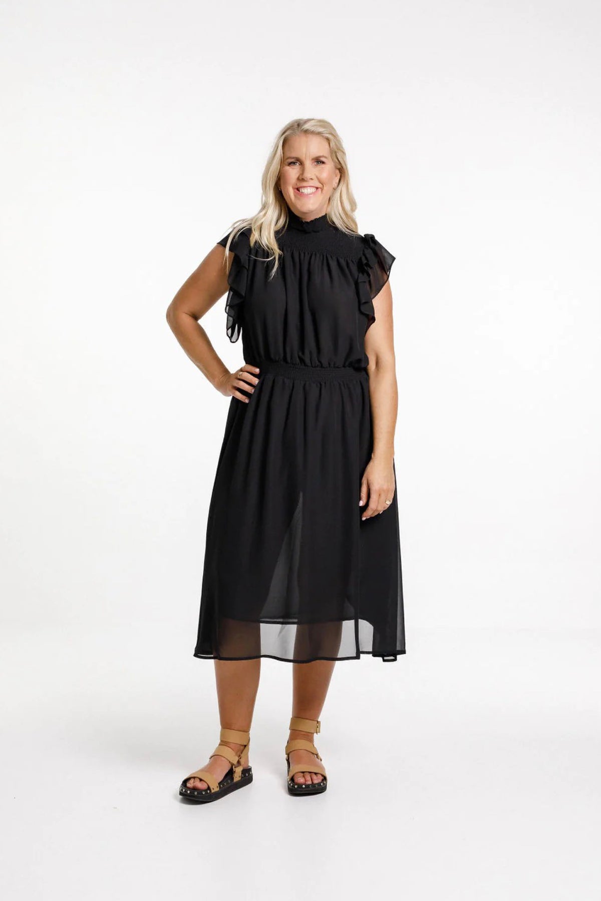 Charlie Midi Dress Black