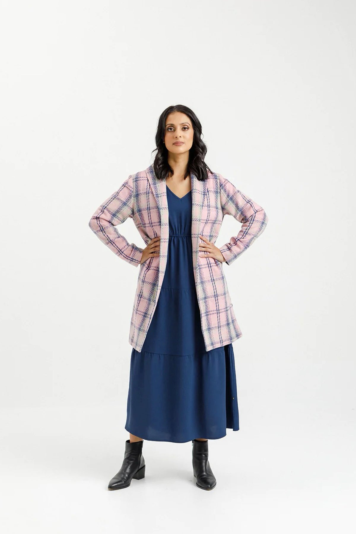 Haley Coat Pink Plaid