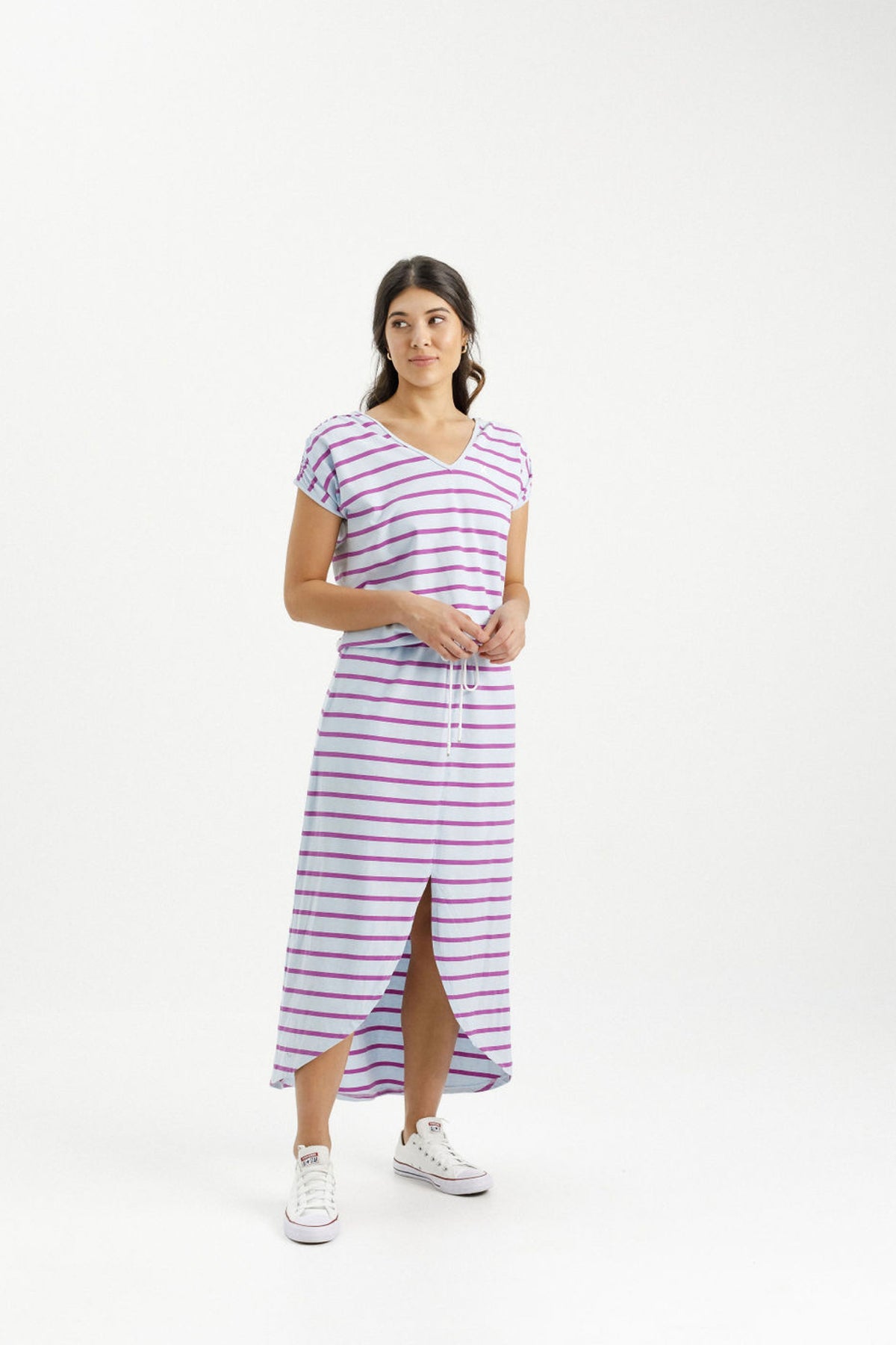 Chelsea Dress Orchid Stripe