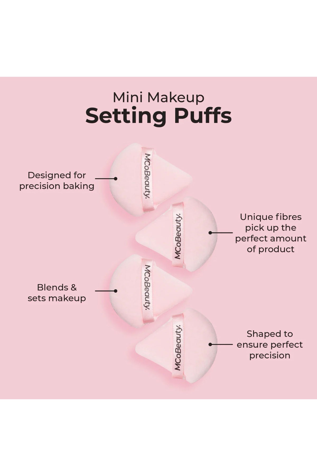 Mini Makeup Setting Puffs 4 Pack