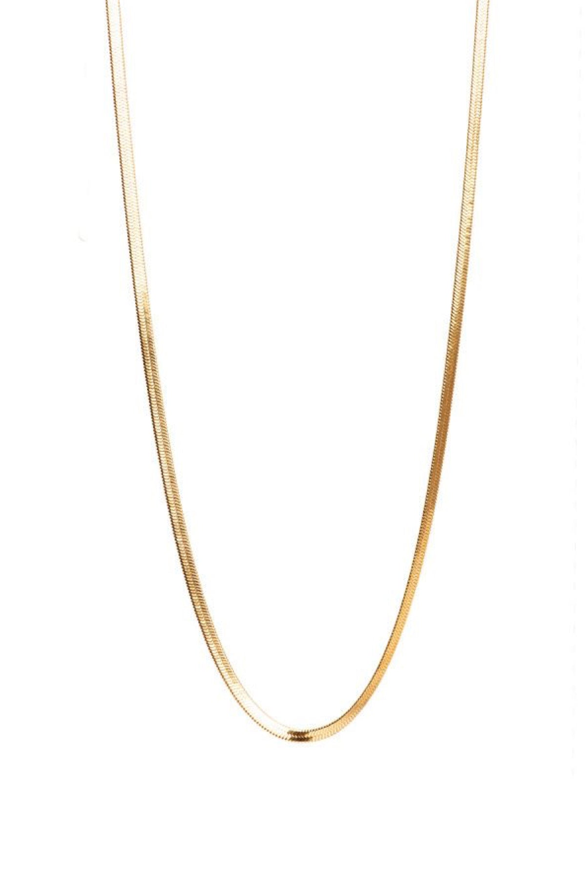 Snake Necklace Gold Short