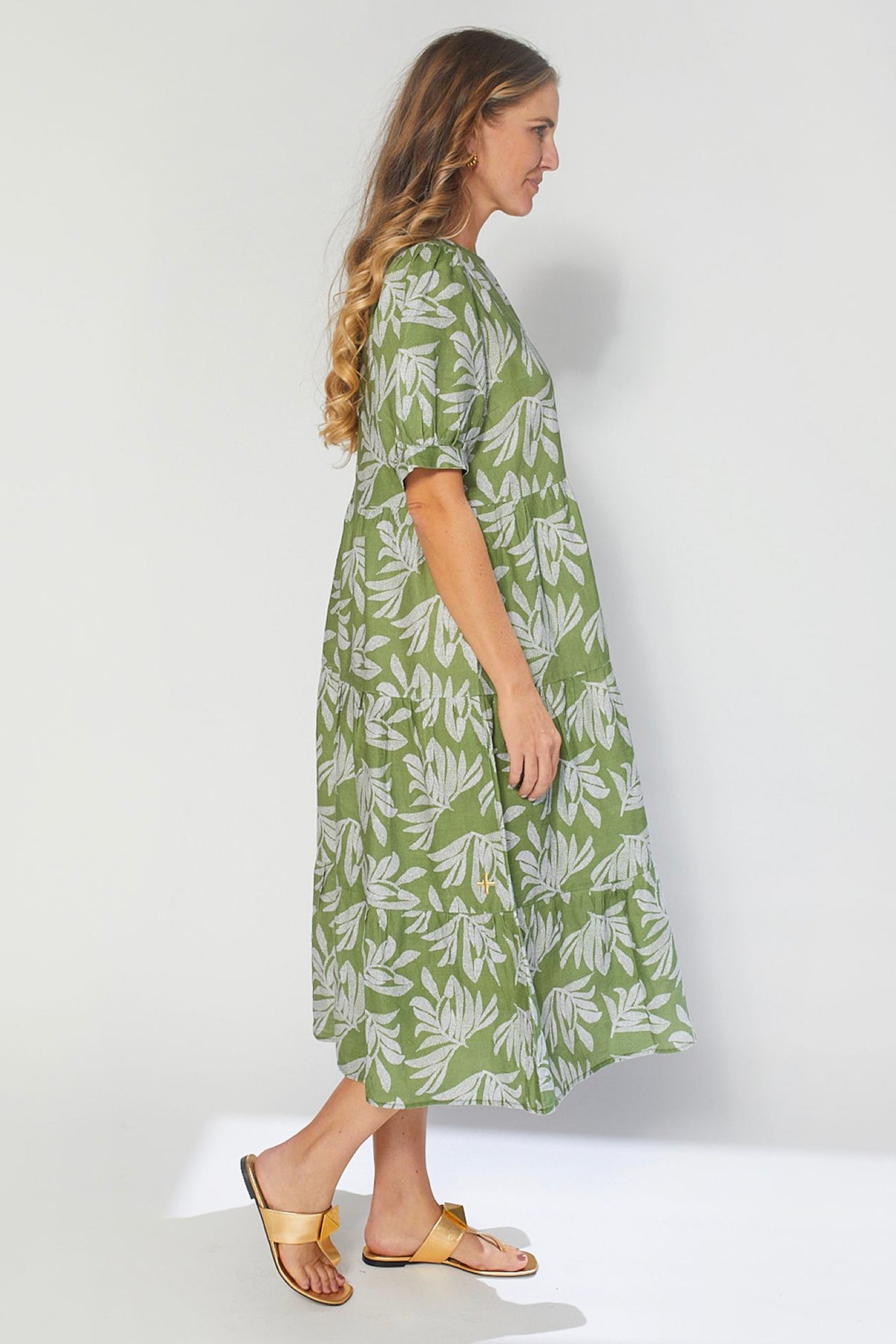 Corsica Dress Palm Olive