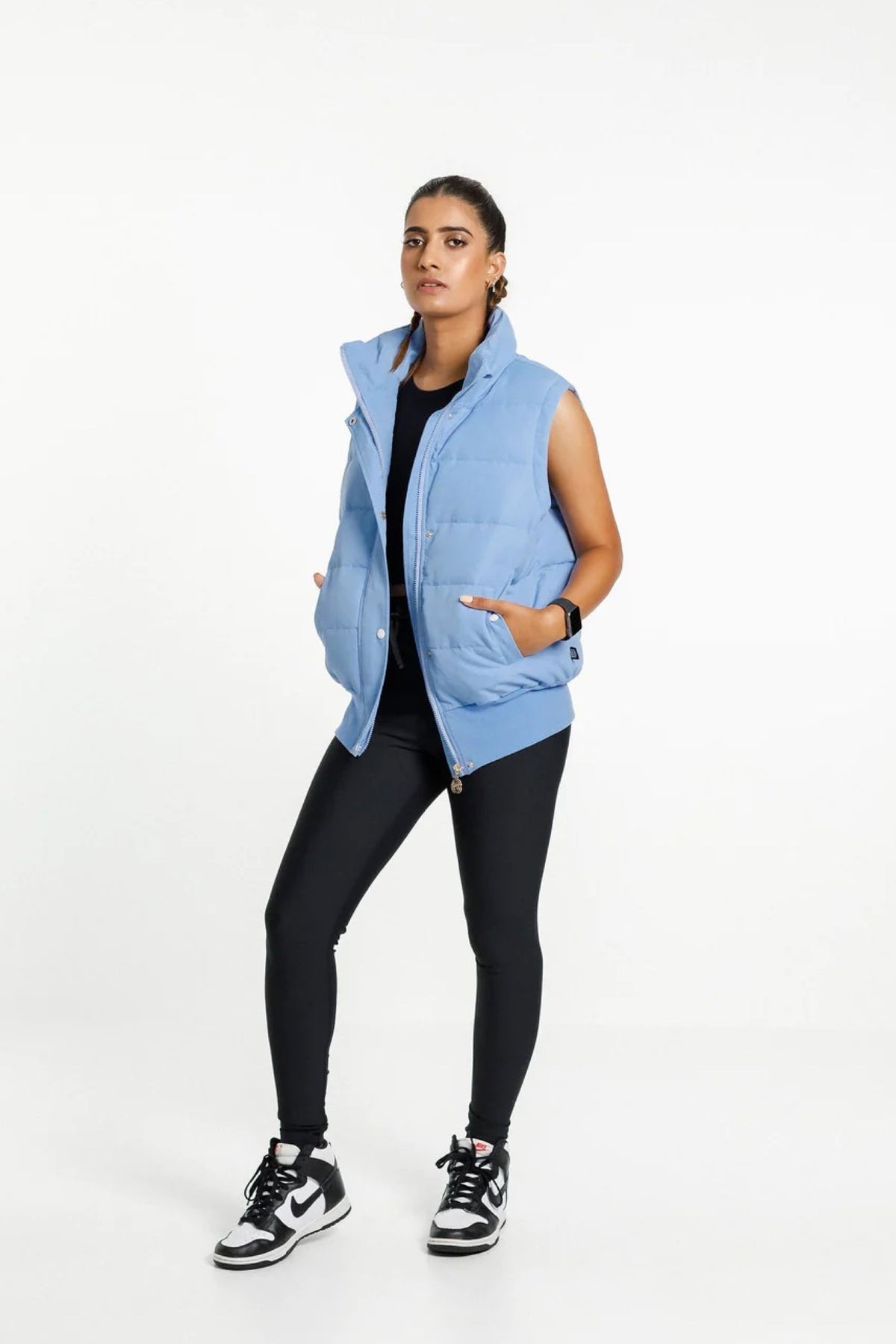 Dawn Puffer Vest Cerulean