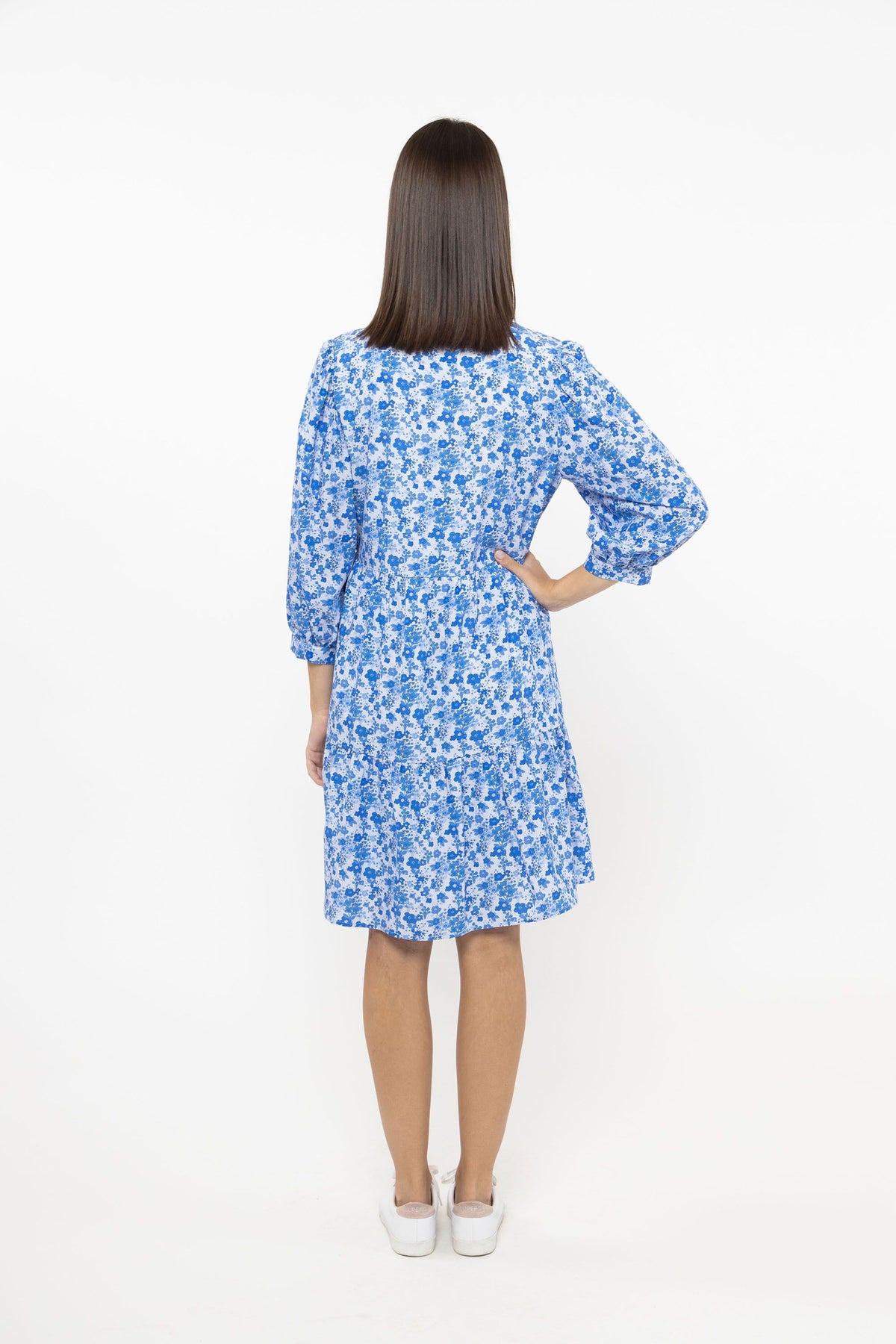 Johanna Dress Cobalt Bloom