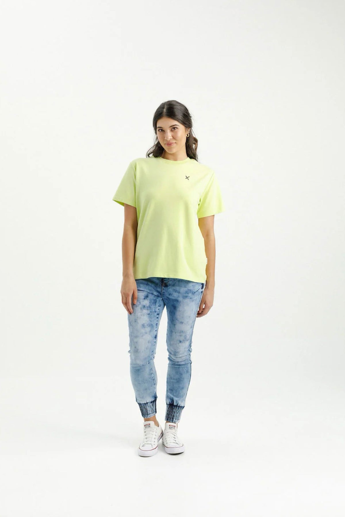 Chris Tee Lime With Mini X