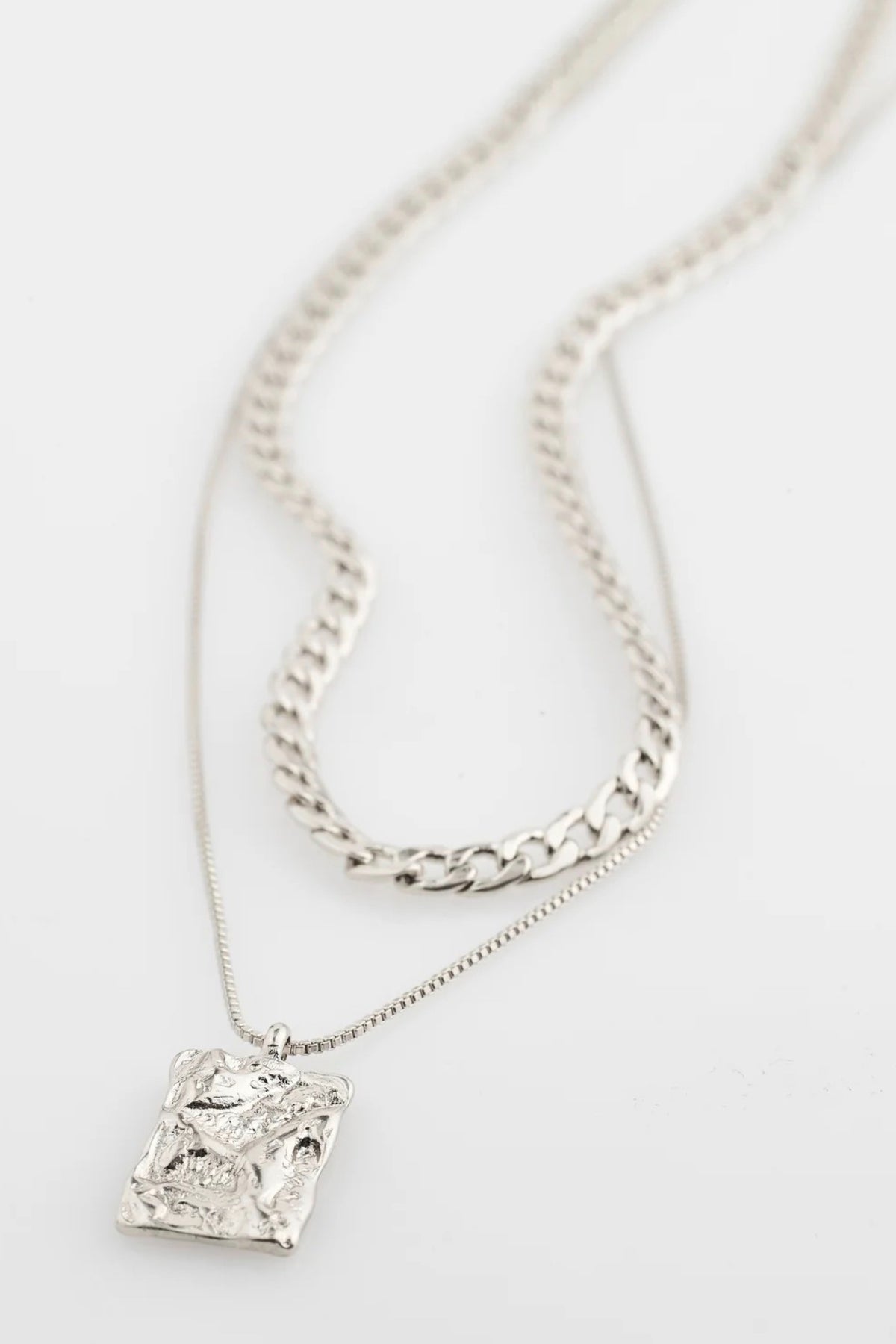 Bathilda Necklace Silver Plated