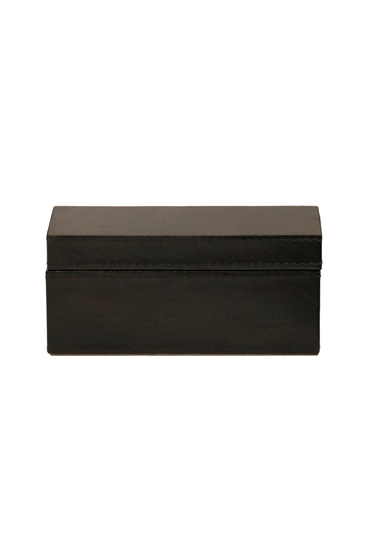 Black Leather Rectangular Box