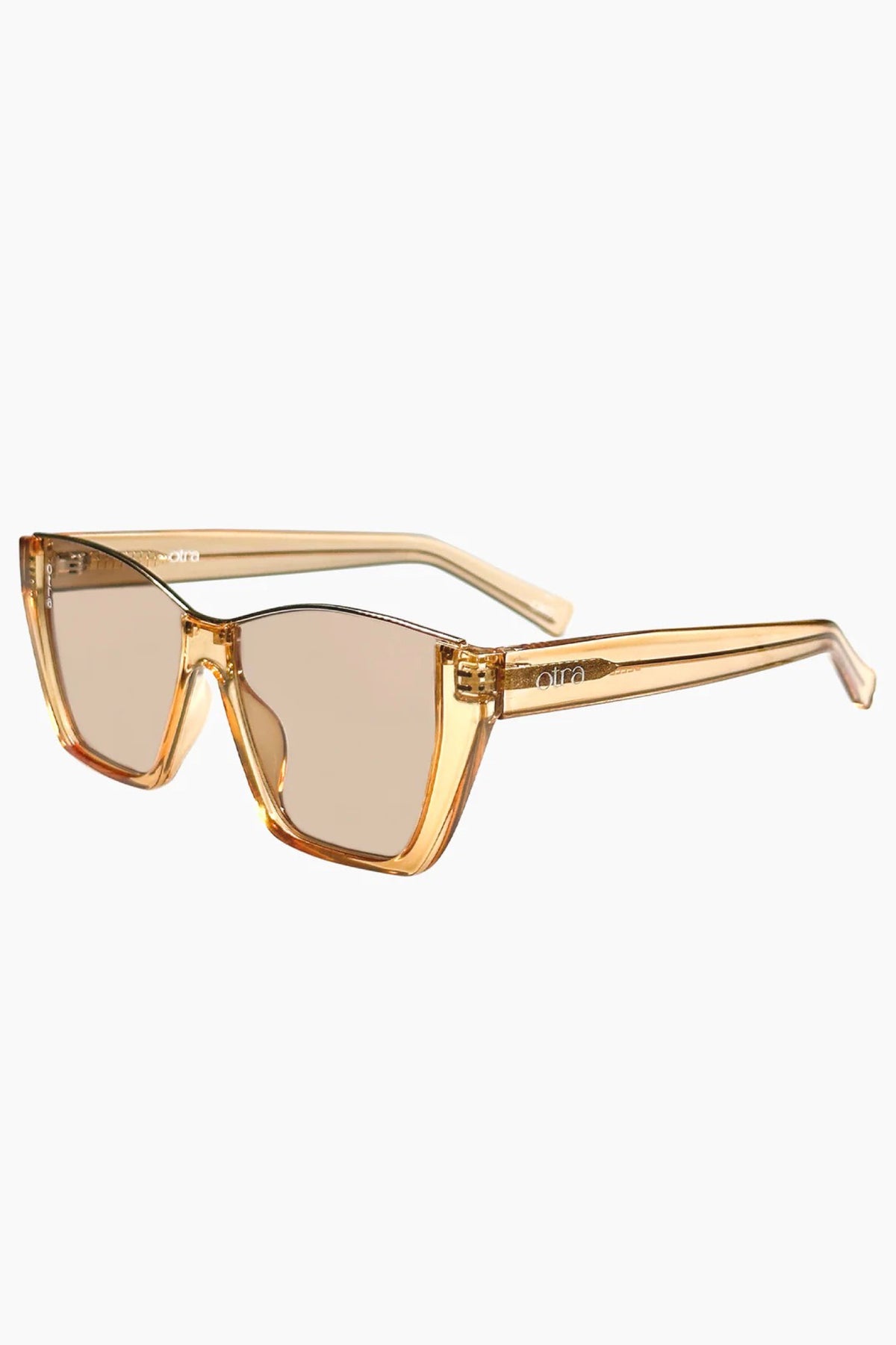 Belle Trans Gold Brown Sunnies