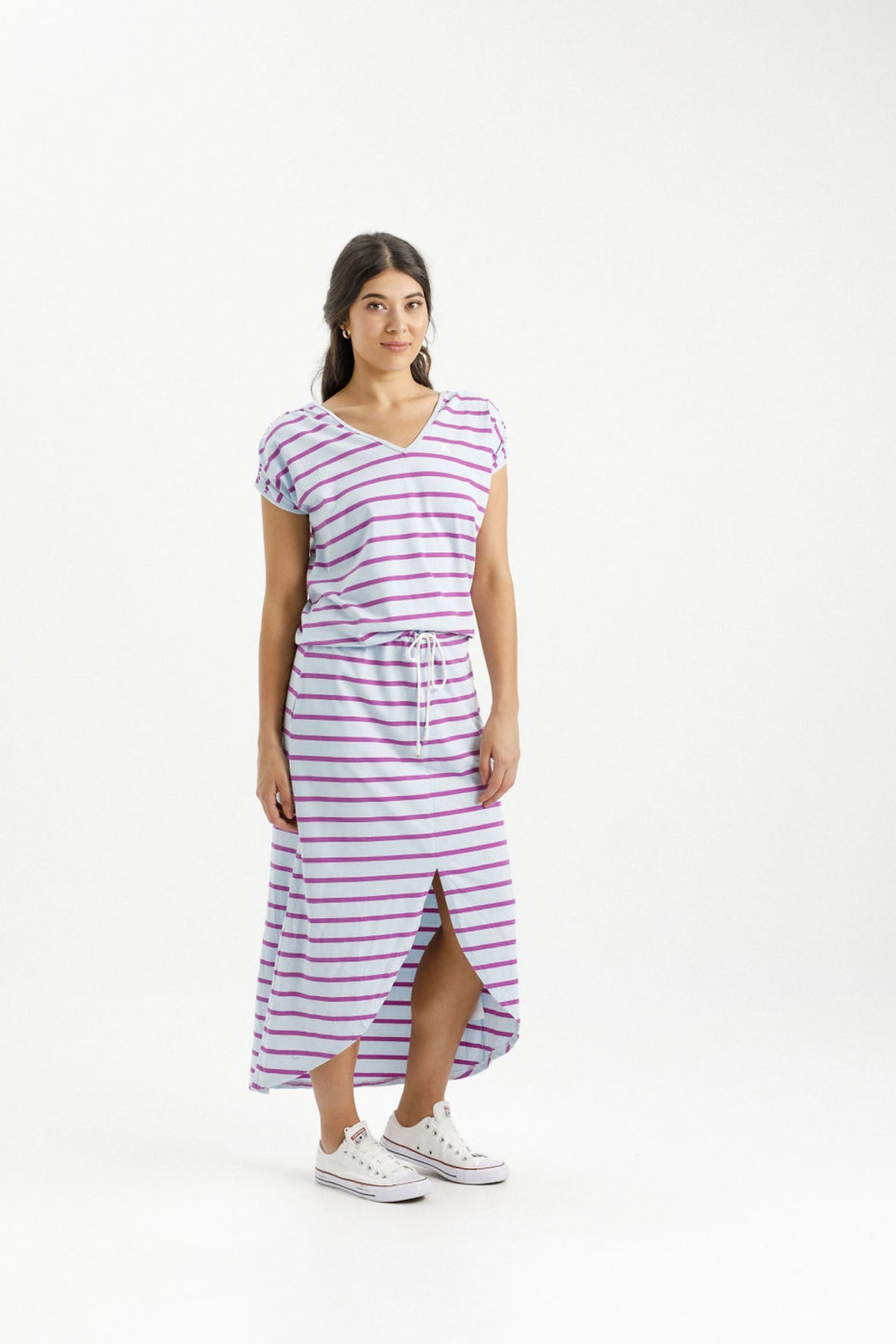 Chelsea Dress Orchid Stripe