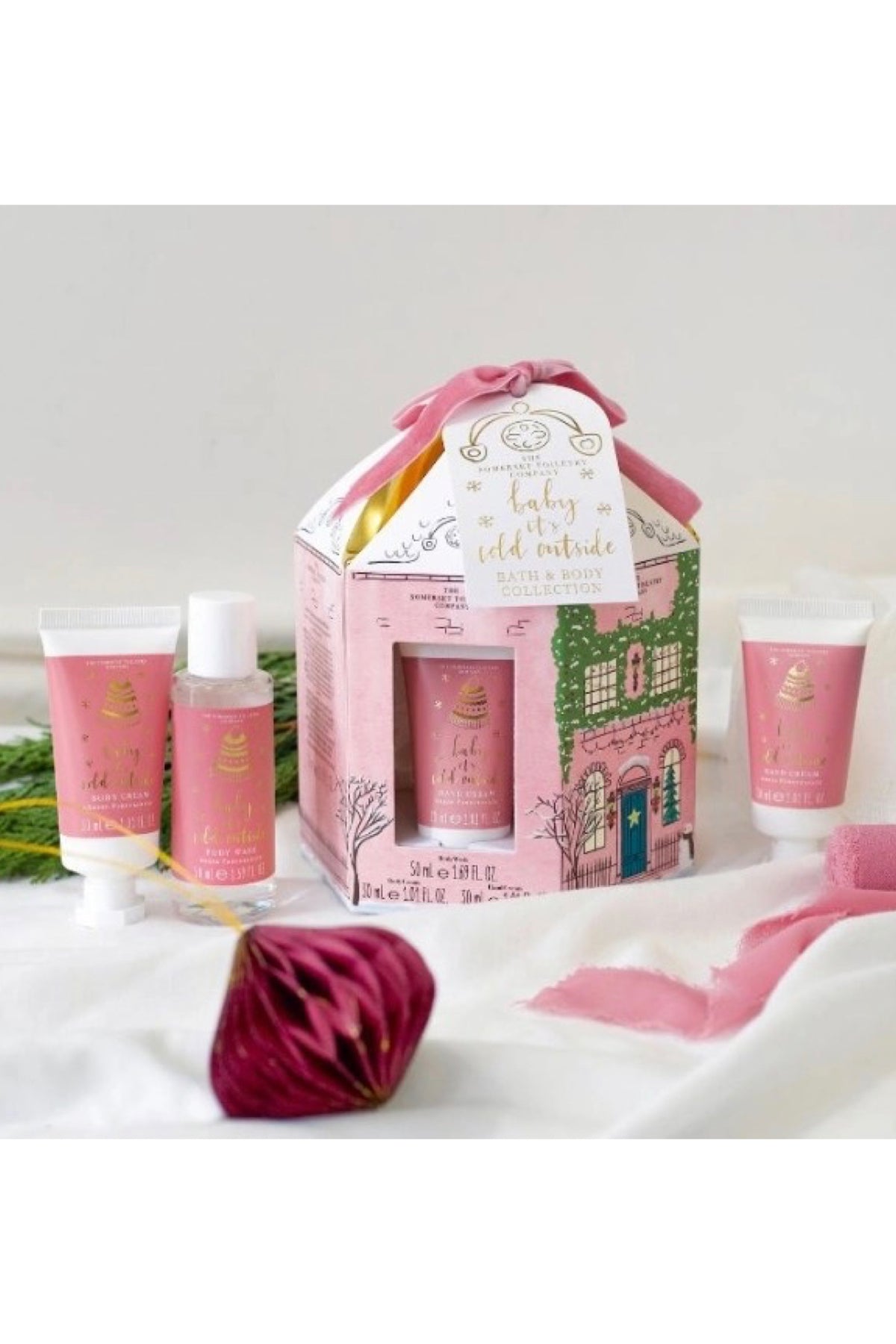 Baby It's Cold Outside Mini Pamper Set Pink