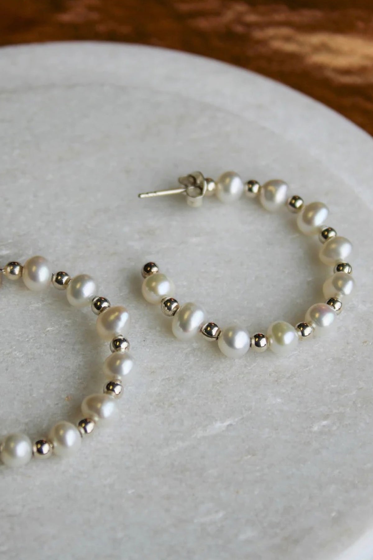 Perfect Pearl Earrings Silver