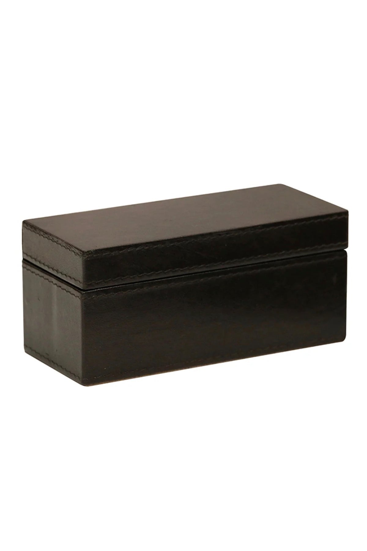 Black Leather Rectangular Box