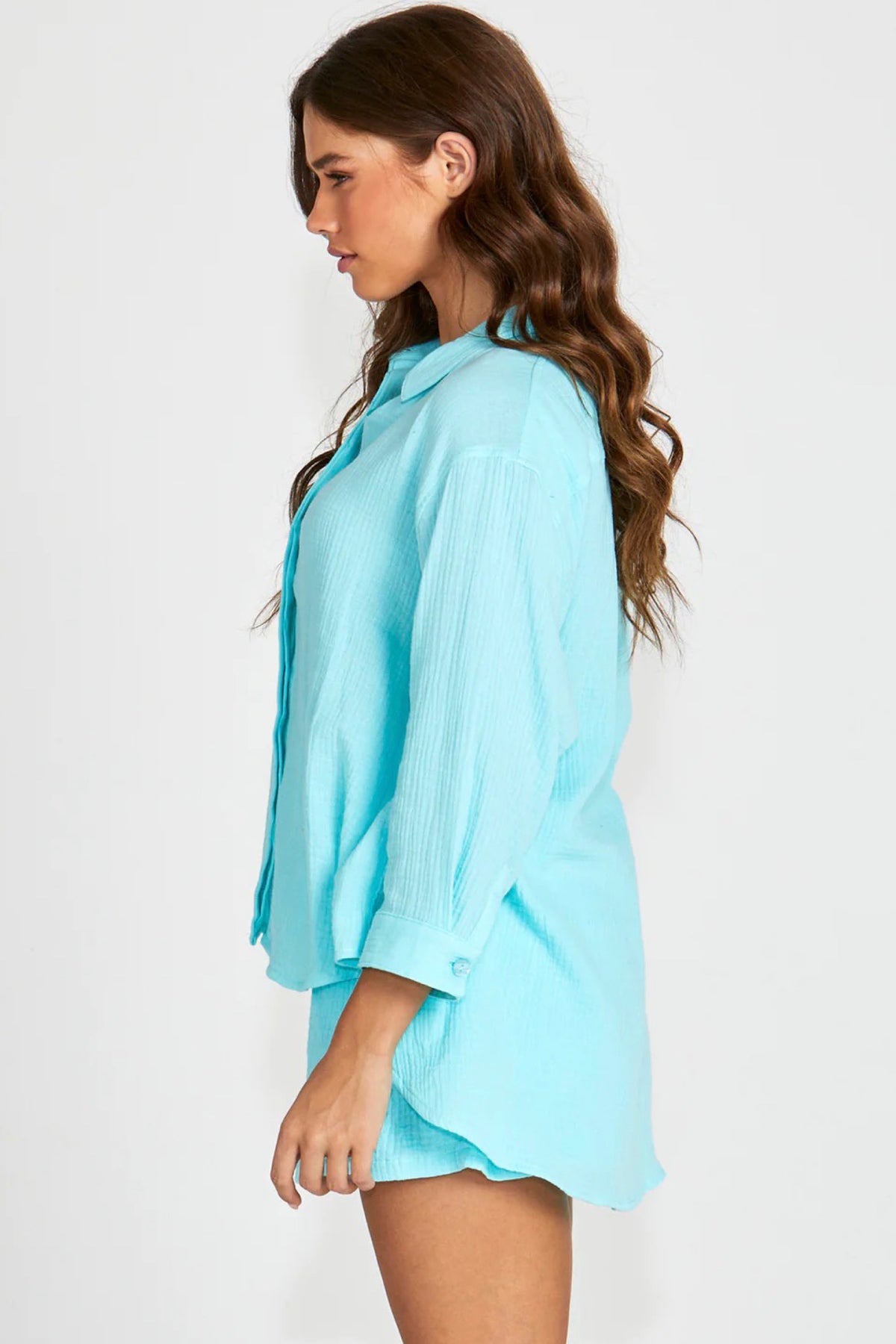 Felix Oversized Shirt Aqua