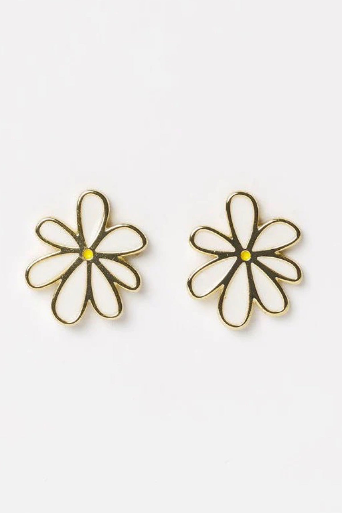 Daisy Studs White