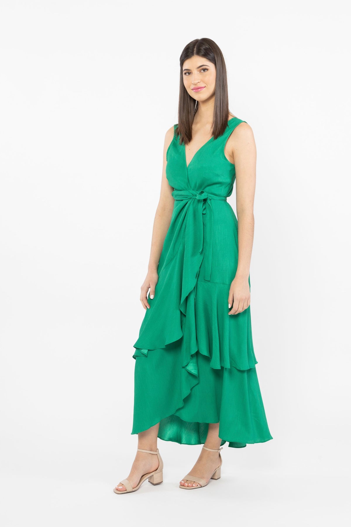 Vibrant Maxi Dress Fauna Crinkle