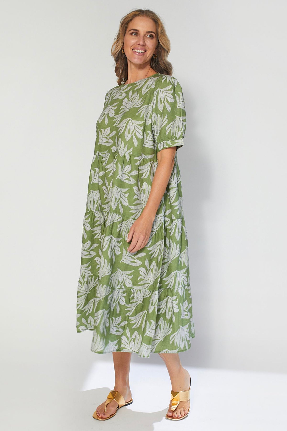 Corsica Dress Palm Olive