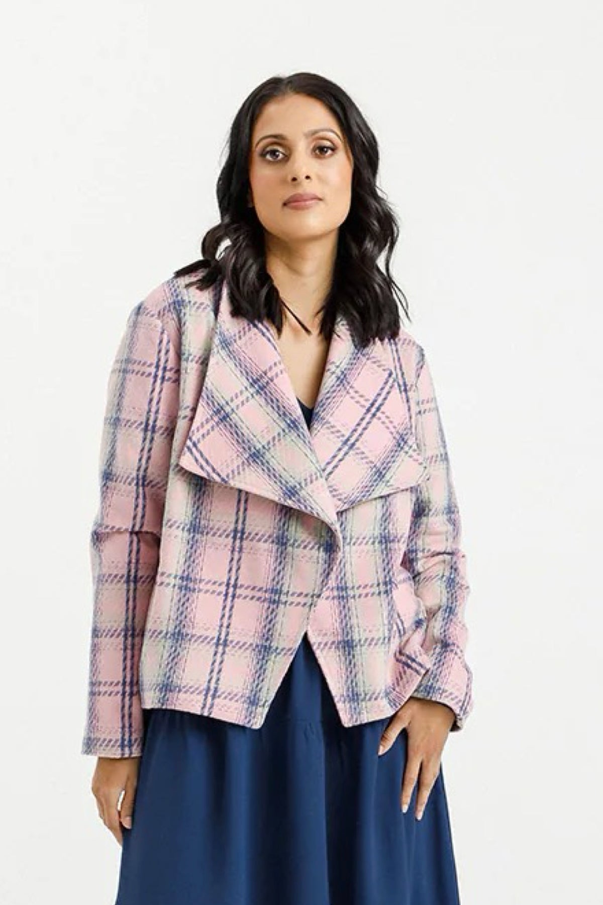 Shylah Jacket Pink Plaid