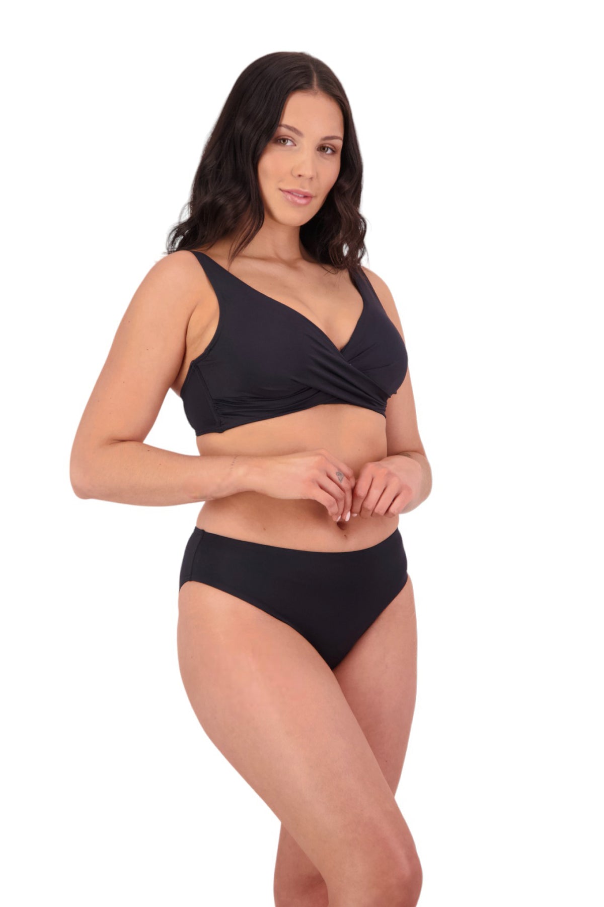 U/W Wrap Top Black C/D