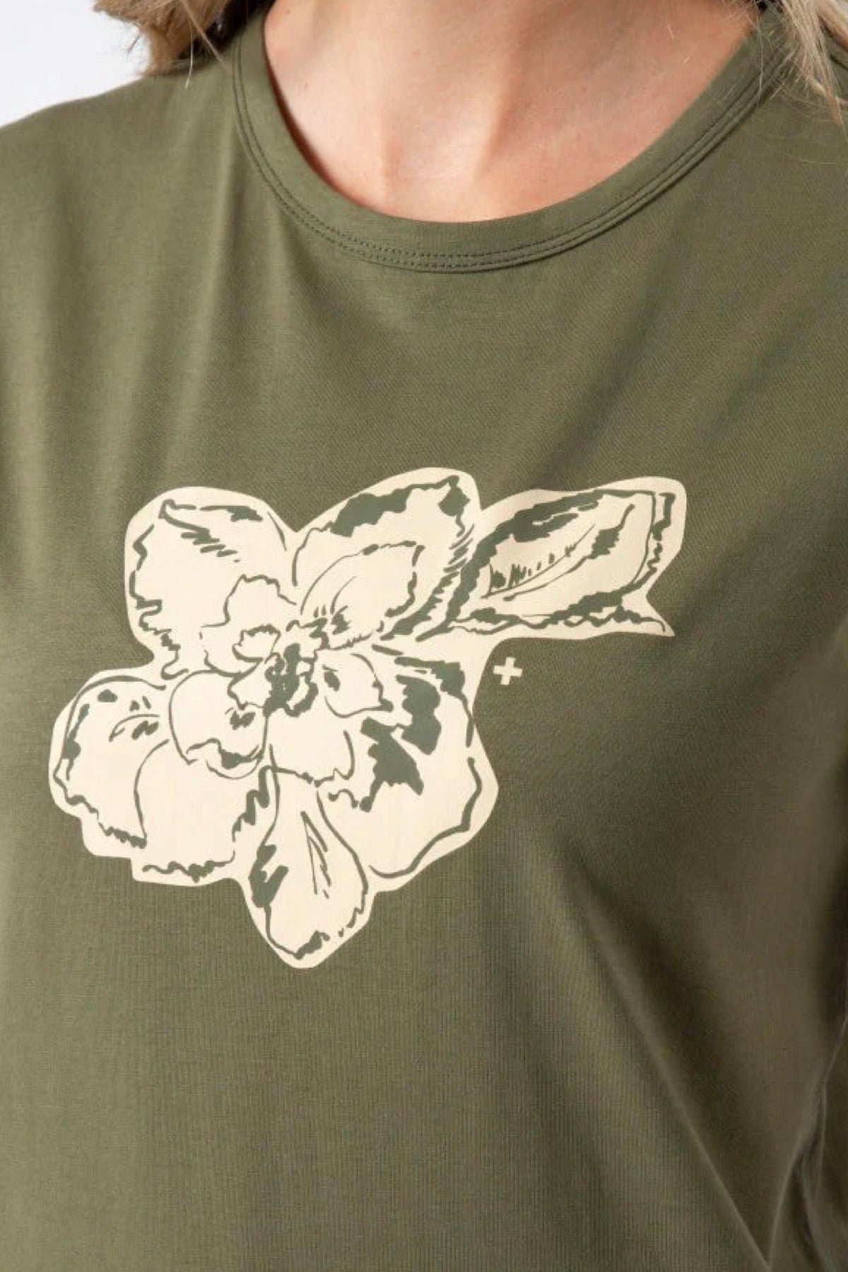 T-Shirt Khaki Petal Garden