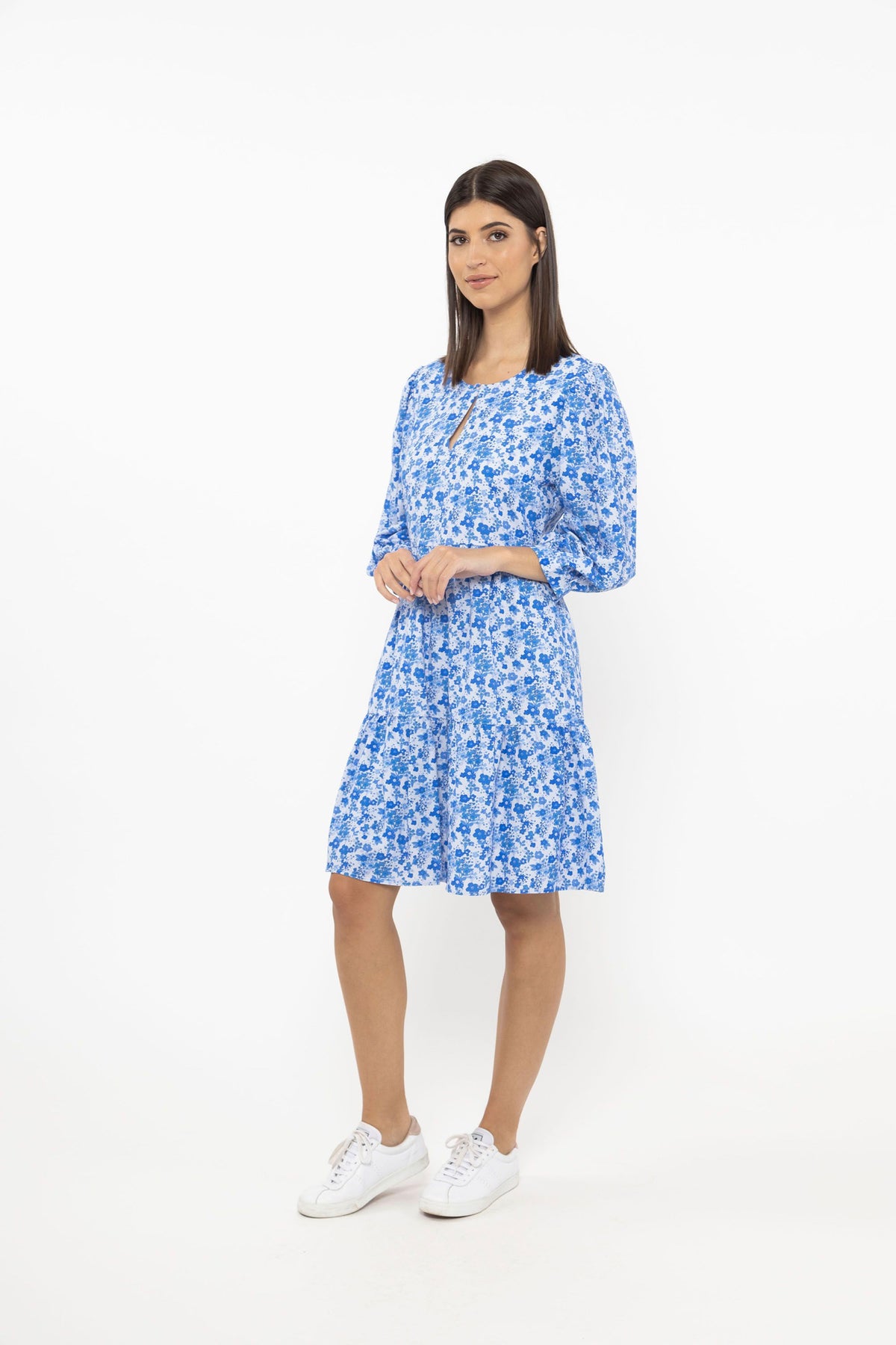 Johanna Dress Cobalt Bloom