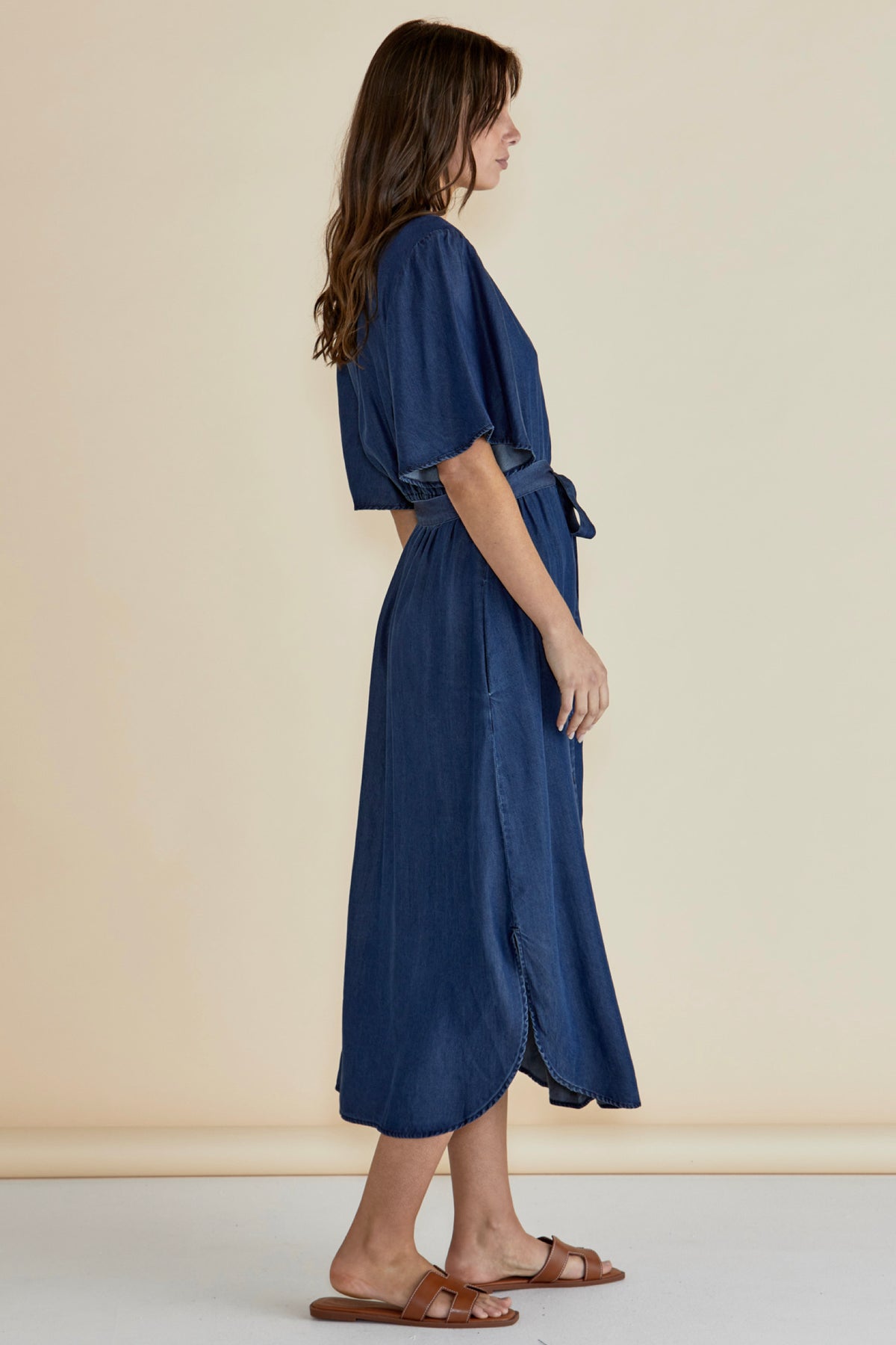 Dresden Lyocell Dress Dark Indigo