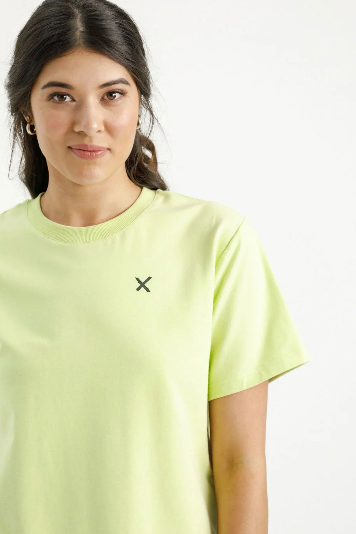 Chris Tee Lime With Mini X