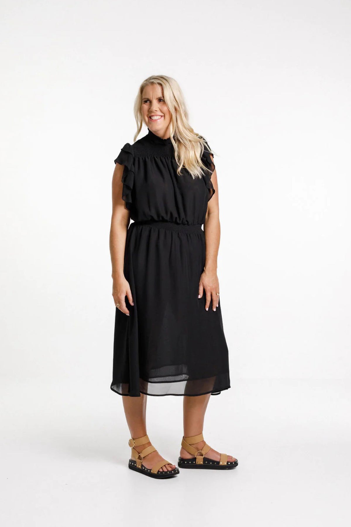 Charlie Midi Dress Black