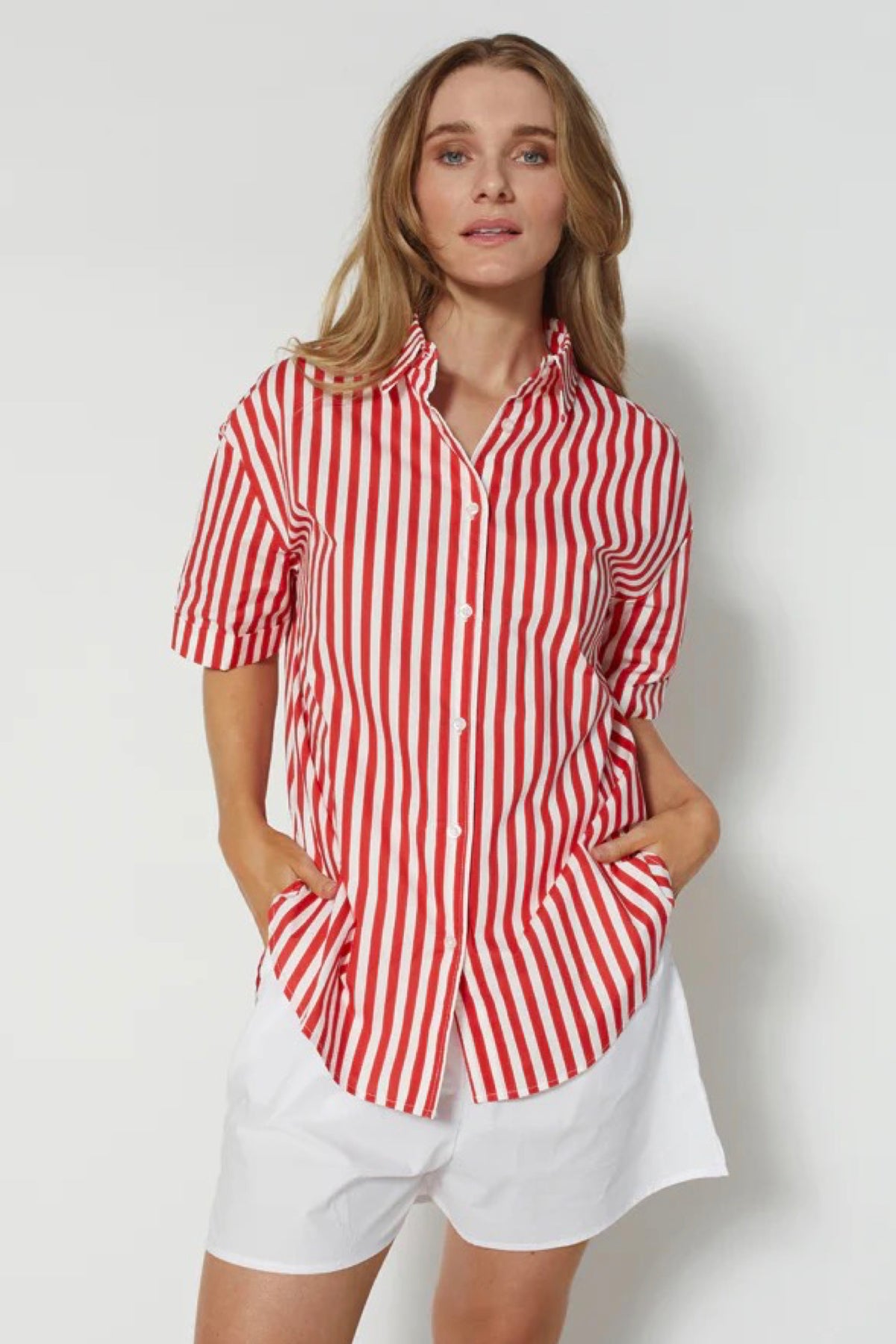 Zain Shirt Red Stripe