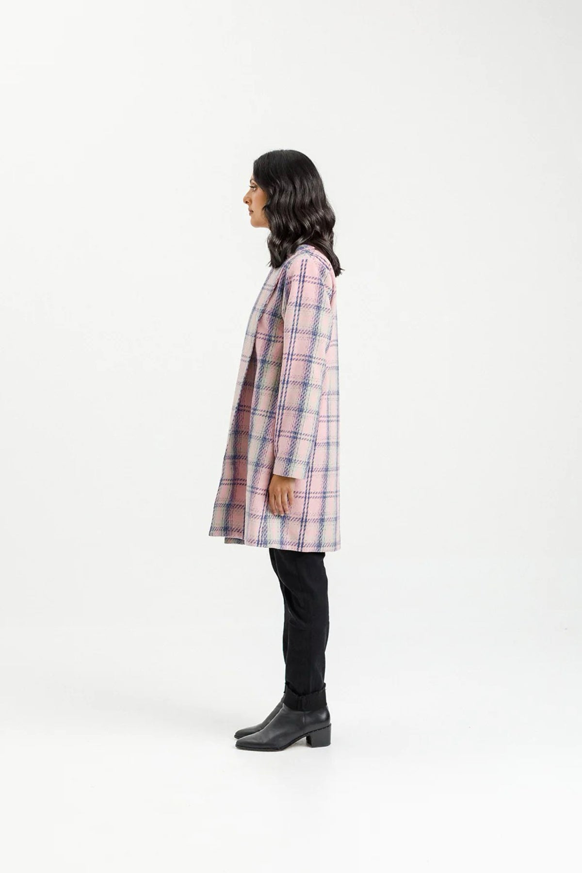 Haley Coat Pink Plaid