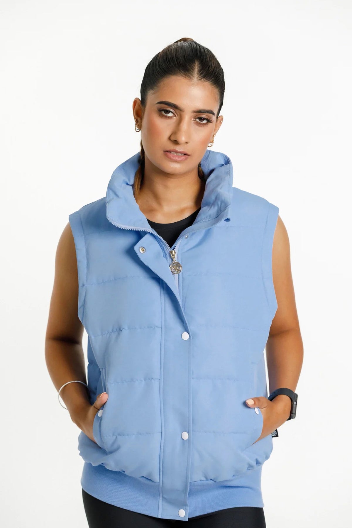 Dawn Puffer Vest Cerulean