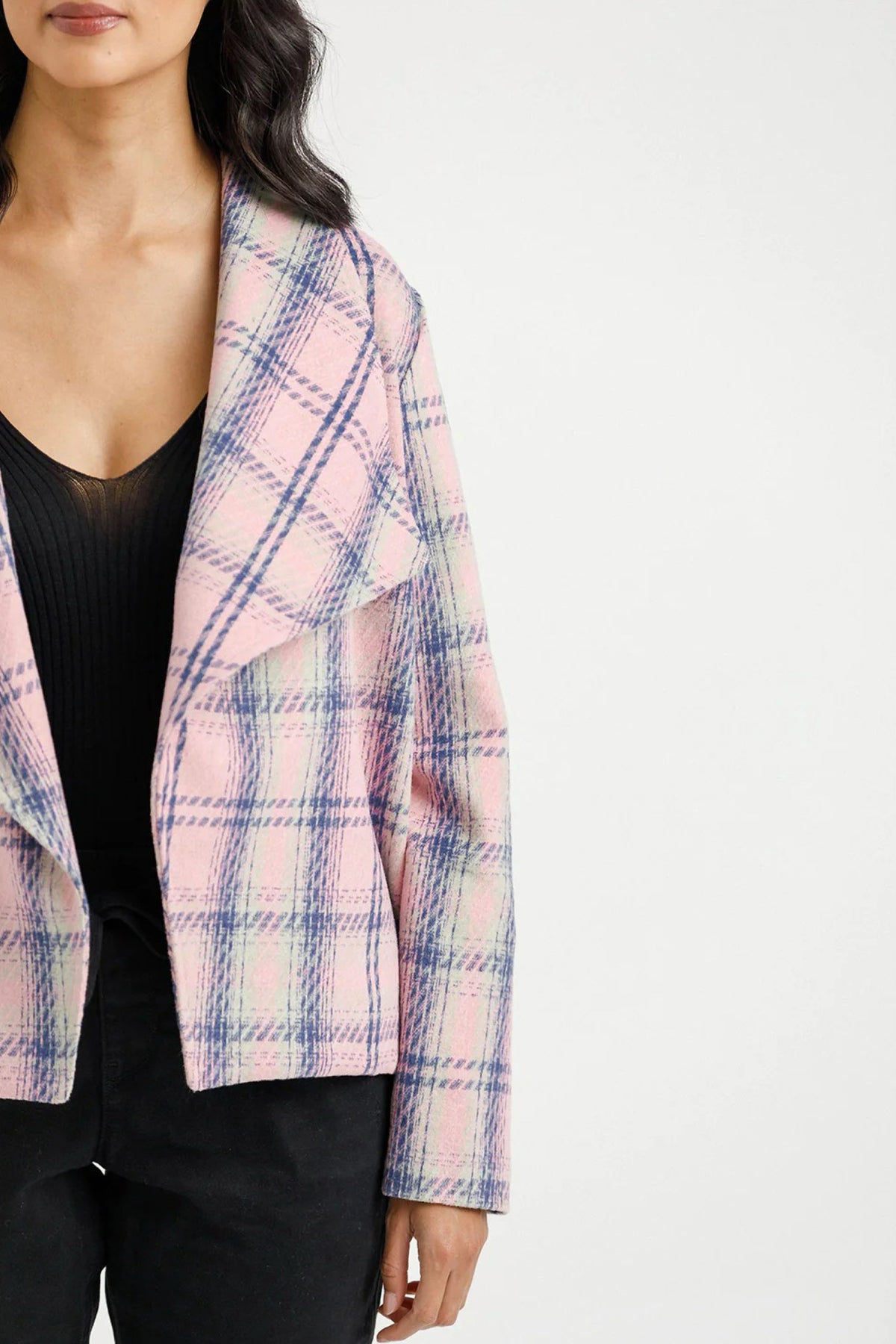 Shylah Jacket Pink Plaid