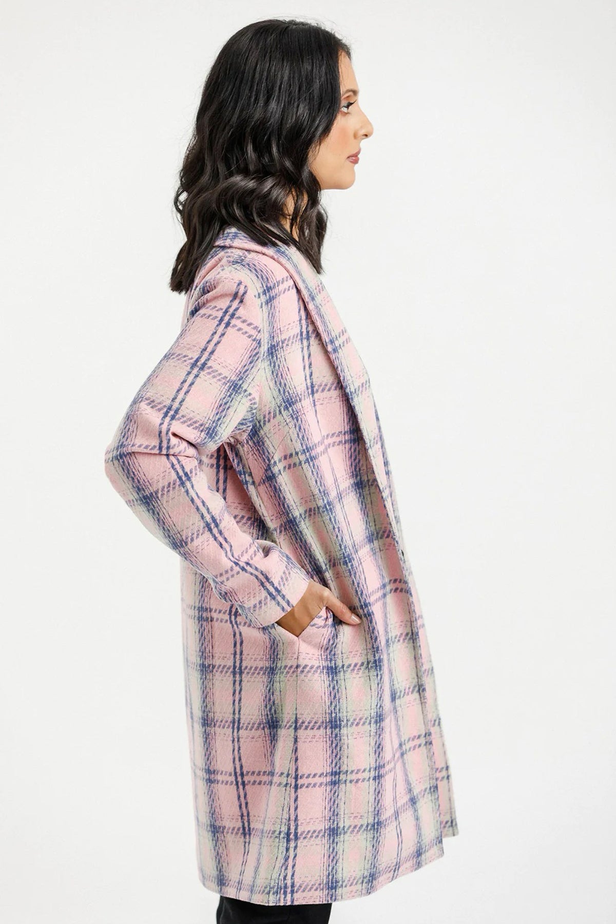 Haley Coat Pink Plaid