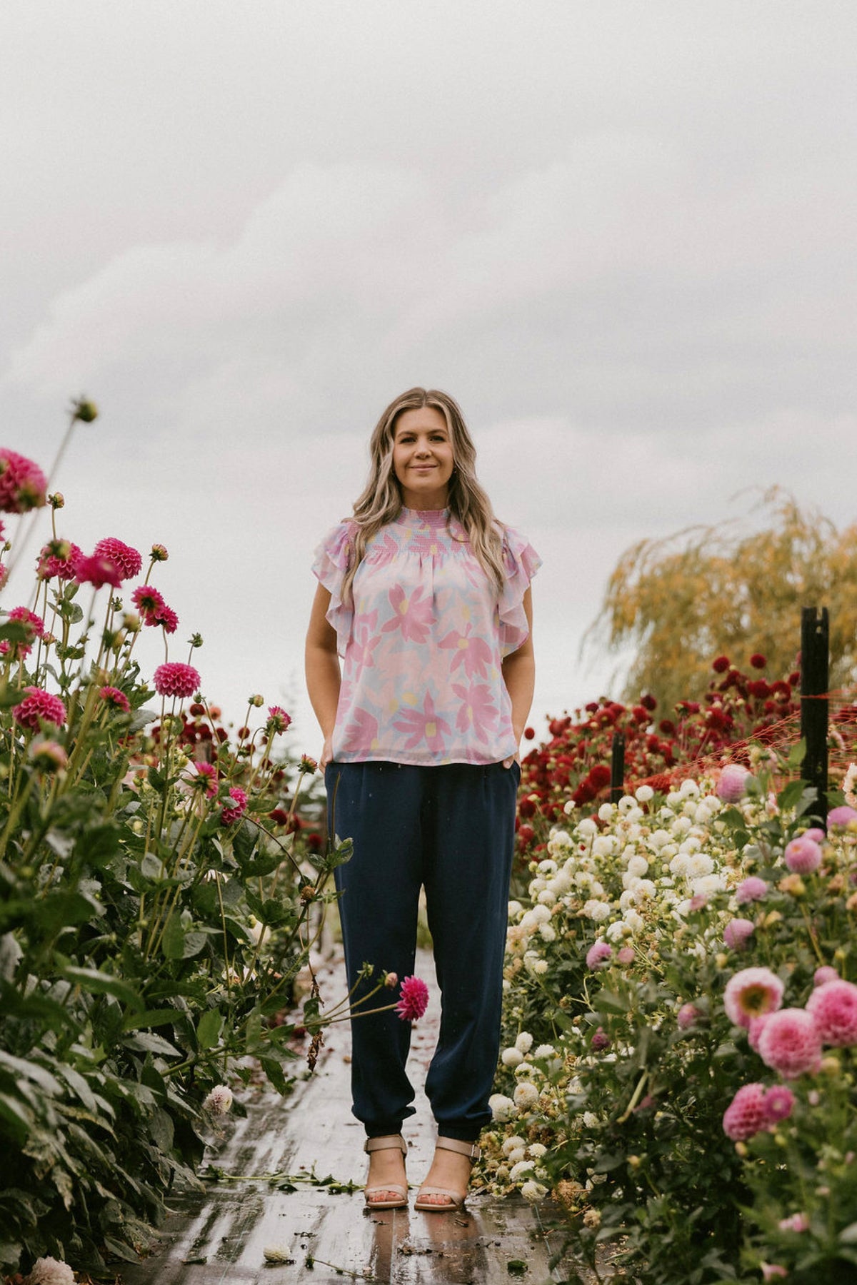 Charlie Top Sky Daisies