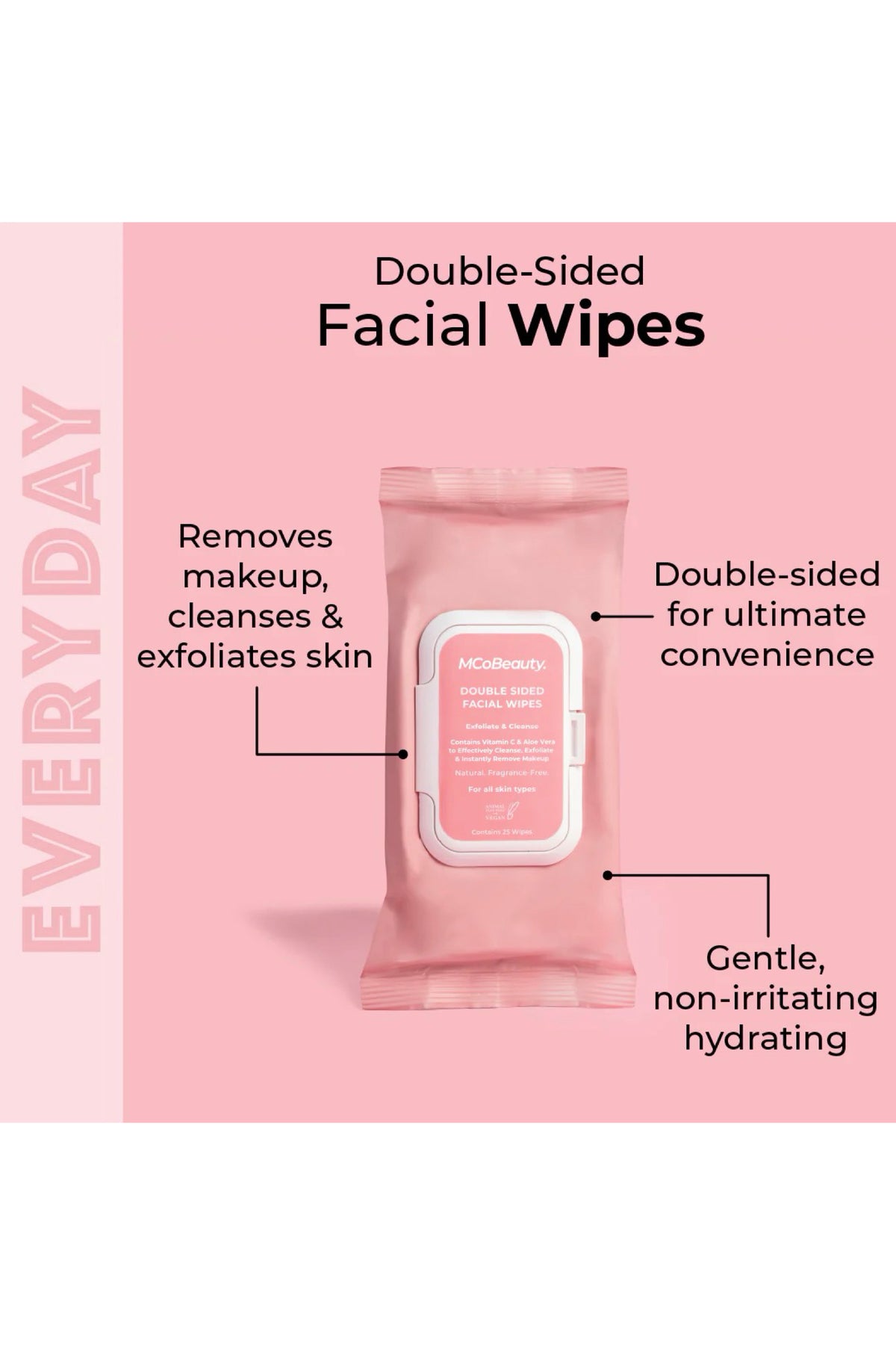 Everyday Double Sided Face Wipes