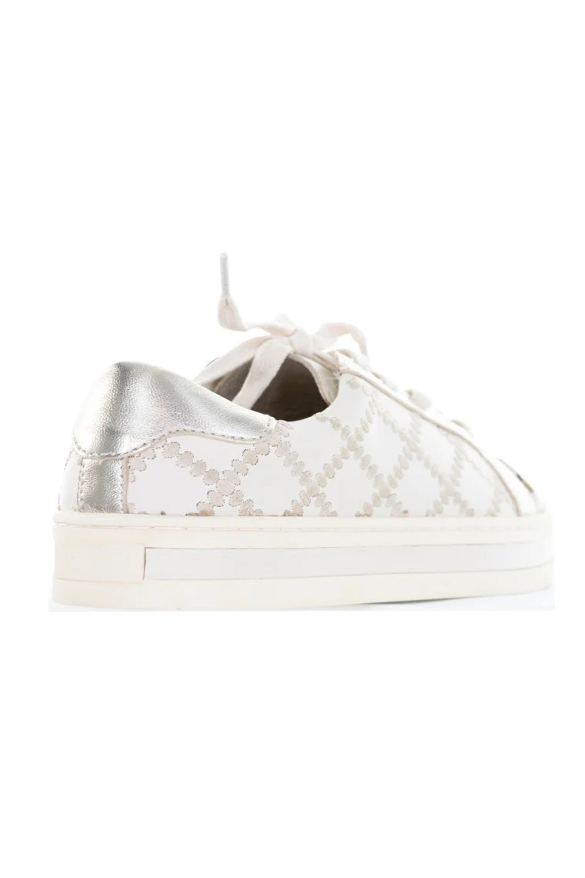 Pleat Gold and Cream Sneaker