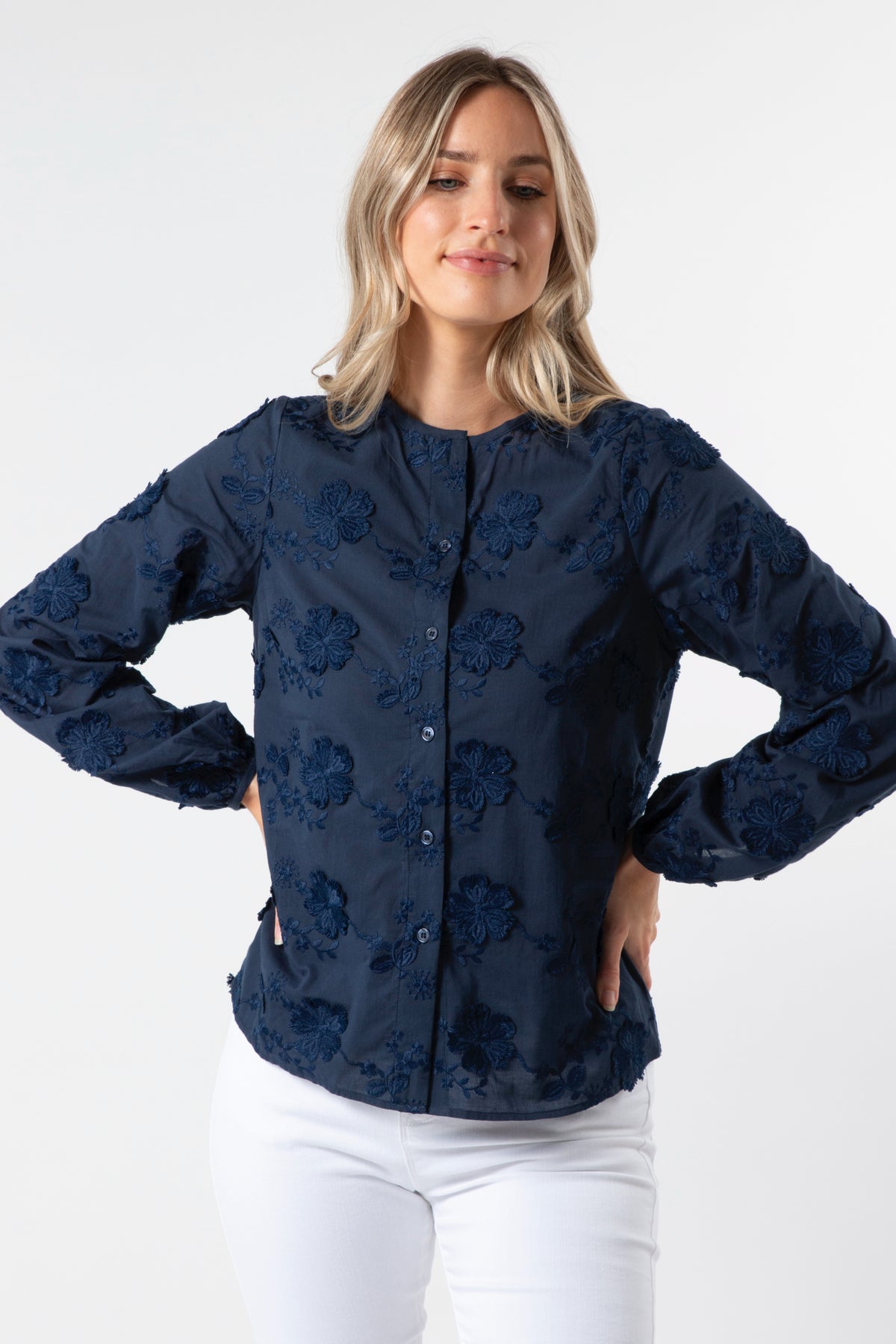 Frida Blouse Navy