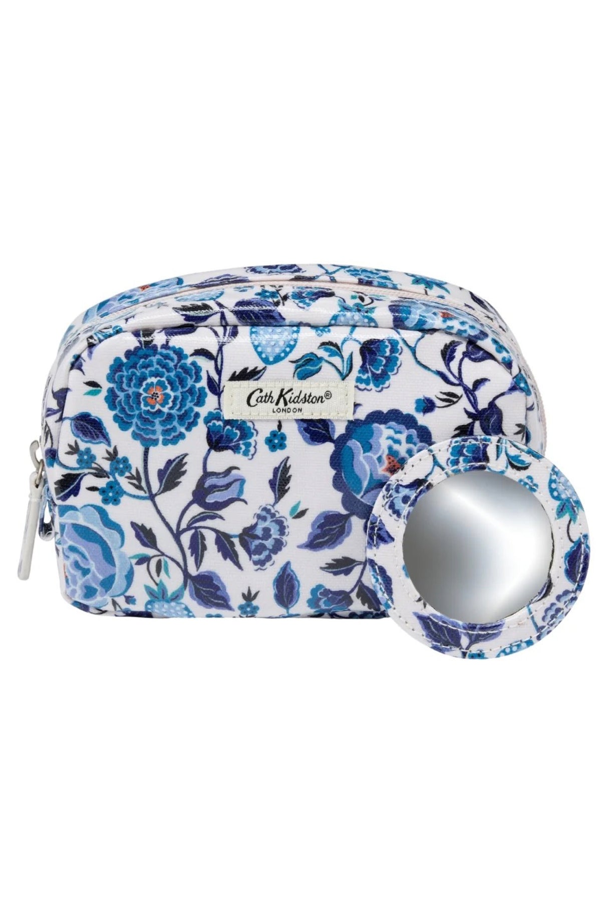 Cath Kidston Makeup Bag With Mirror Navy Carnation Blue