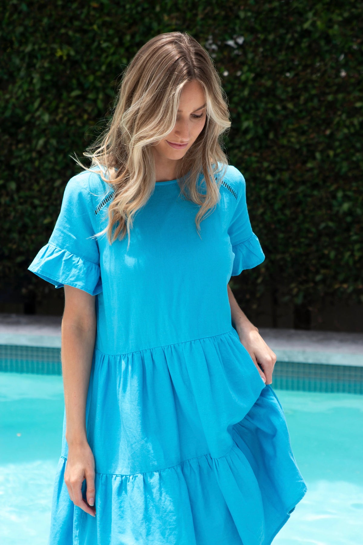 Molly Dress Santorini Blues