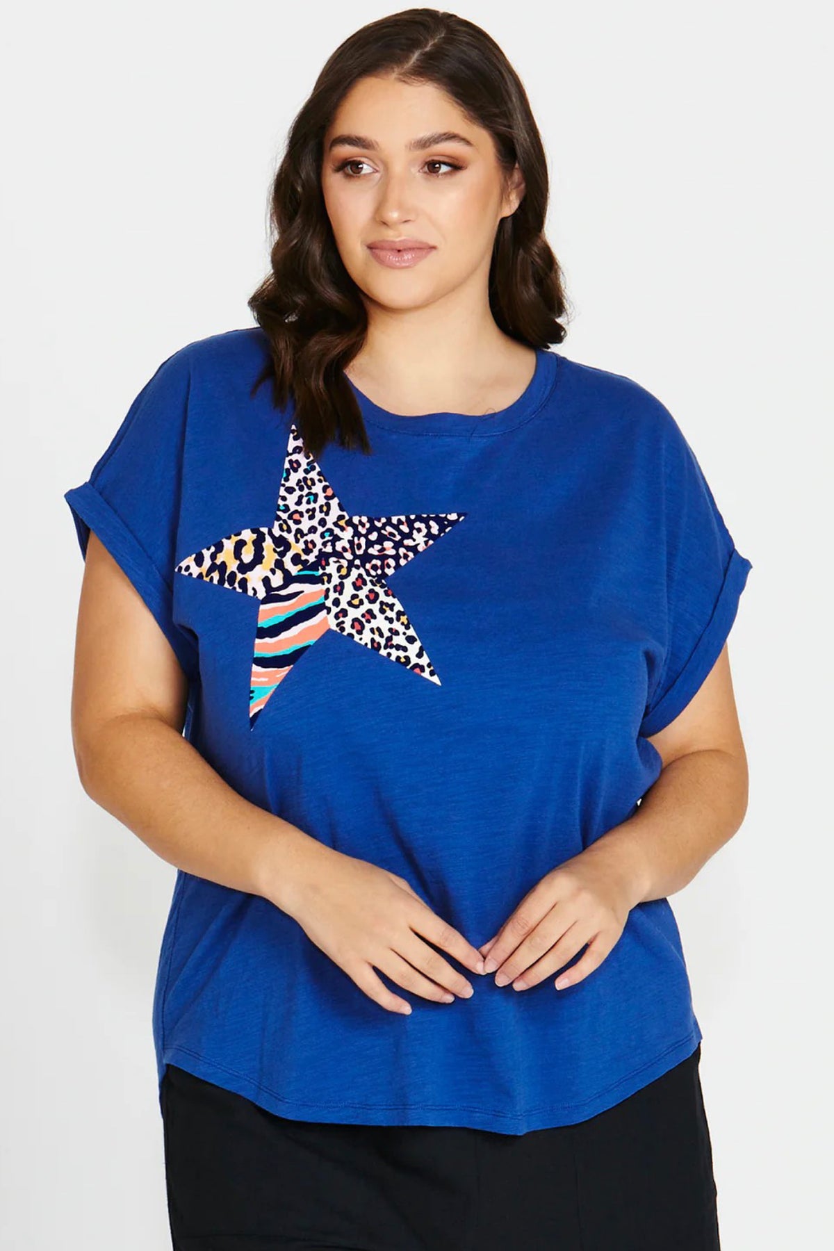 Hailey Short Sleeve Tee Navy Star