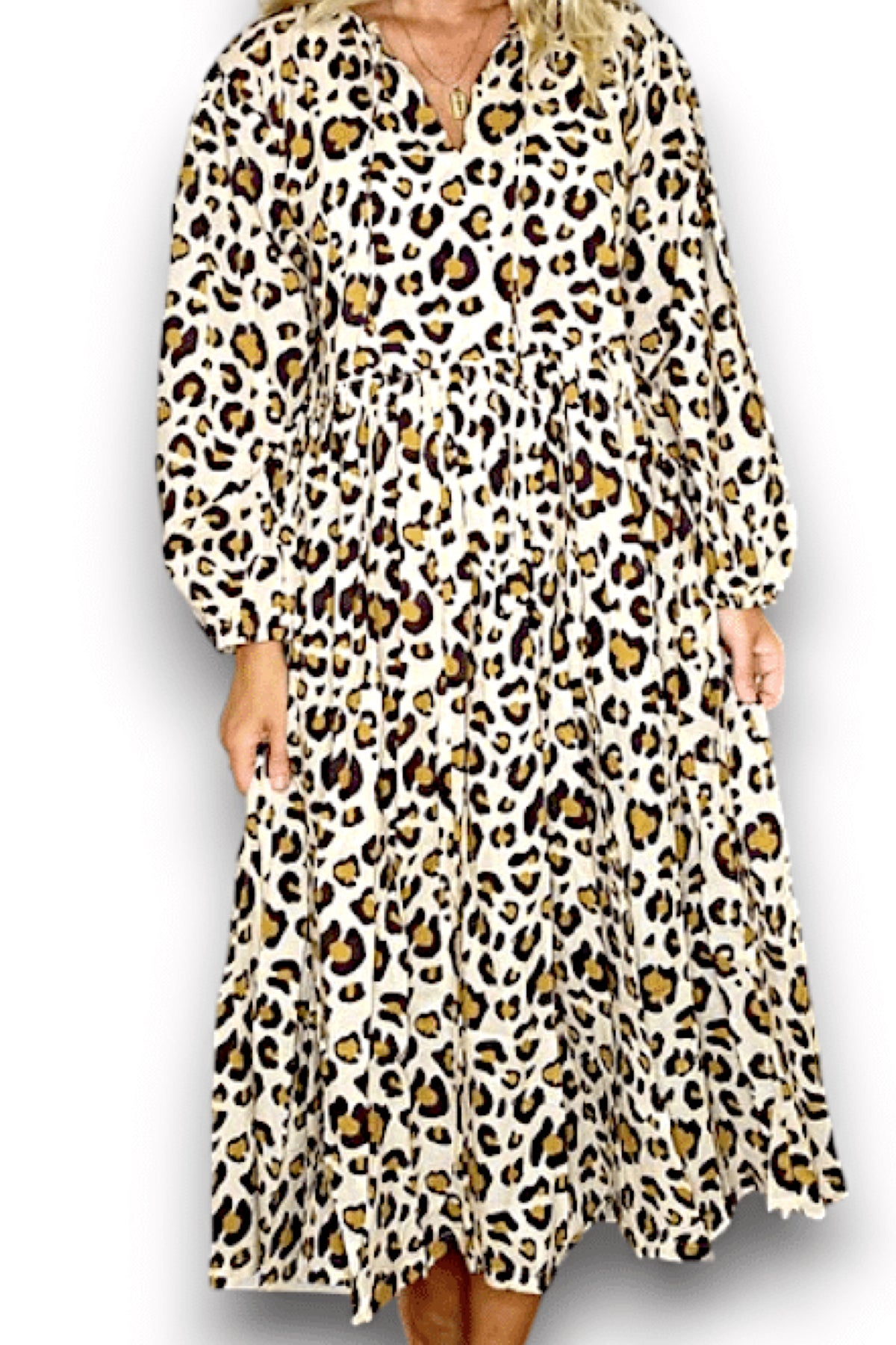 Ivy Pouf SI Dress Leopard