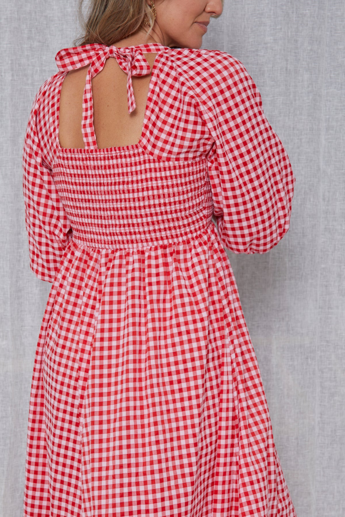 Sherry Dress Red/ Pink Gingham