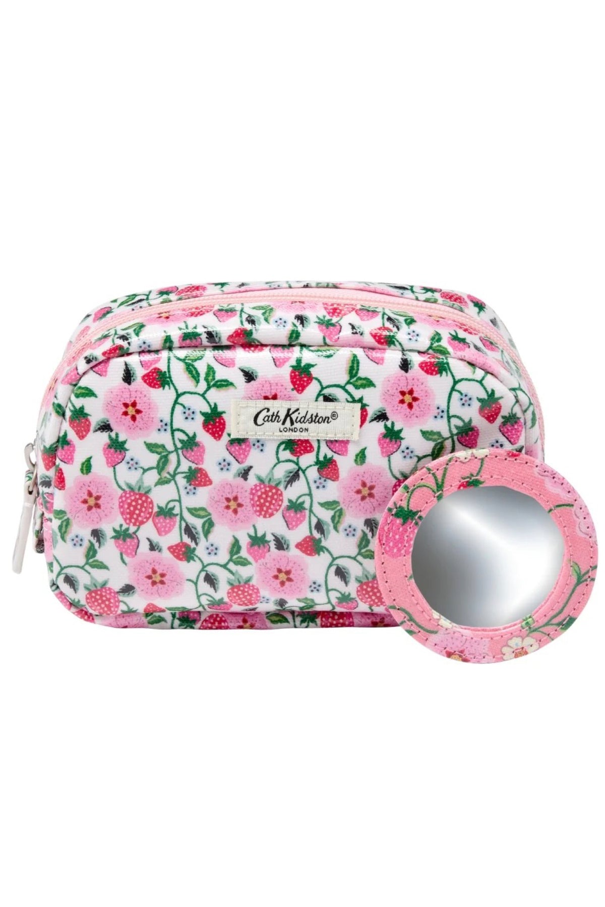 Cath Kidston Makeup Bag With Mirror Strawberry Pink/Red