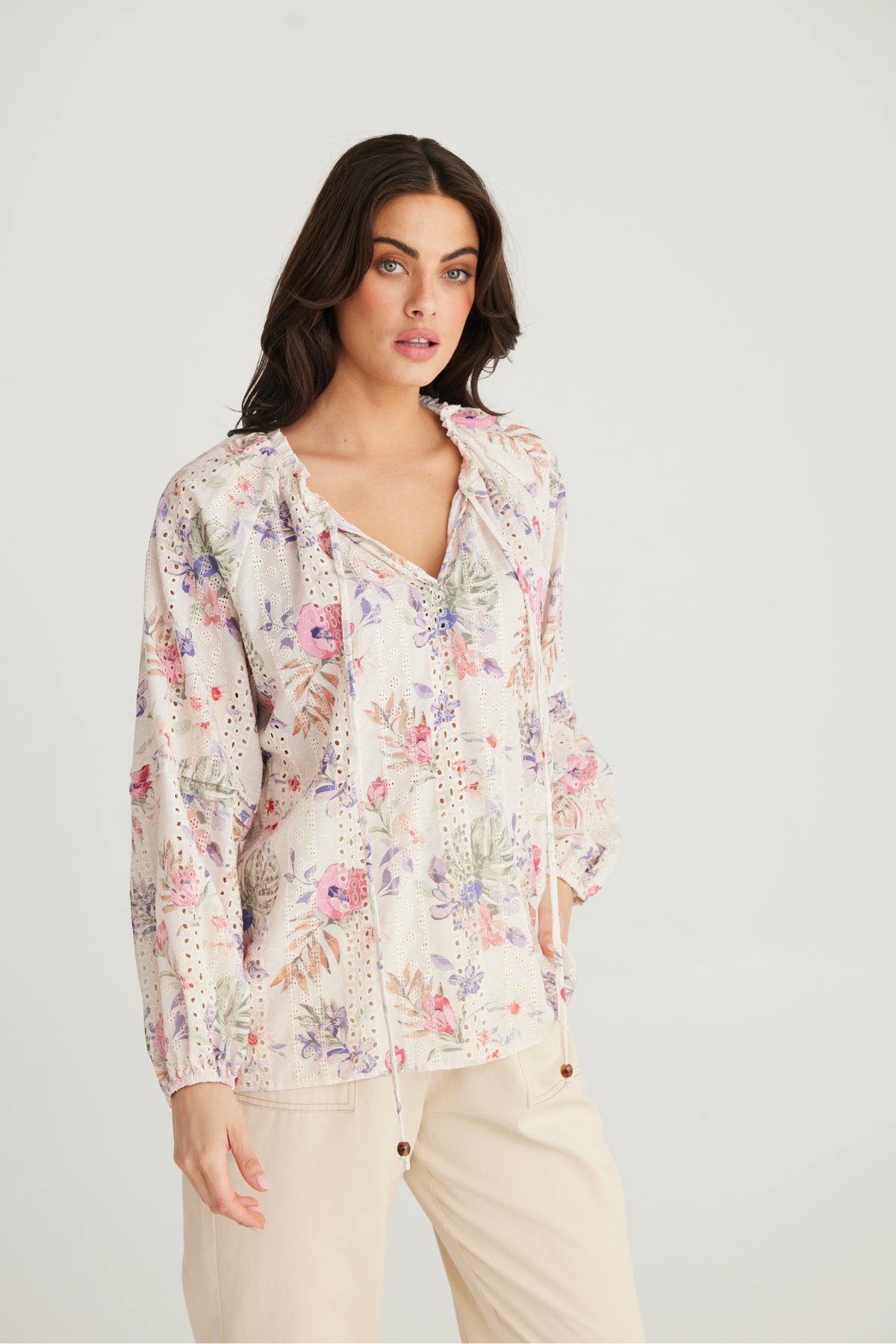 Billy Ray Top Floral Broderie