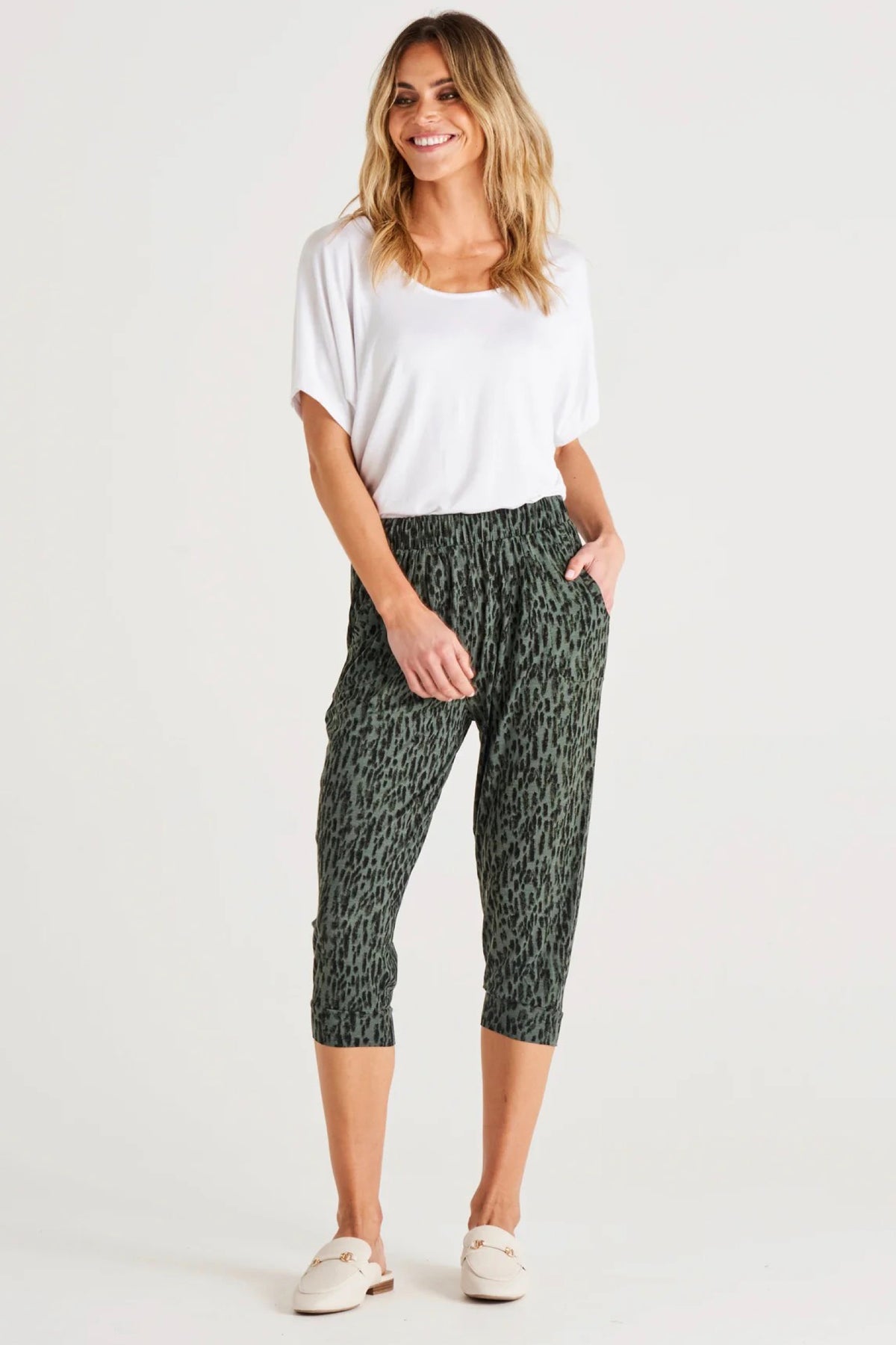 Tokyo 3/4 Pant Abstract Print