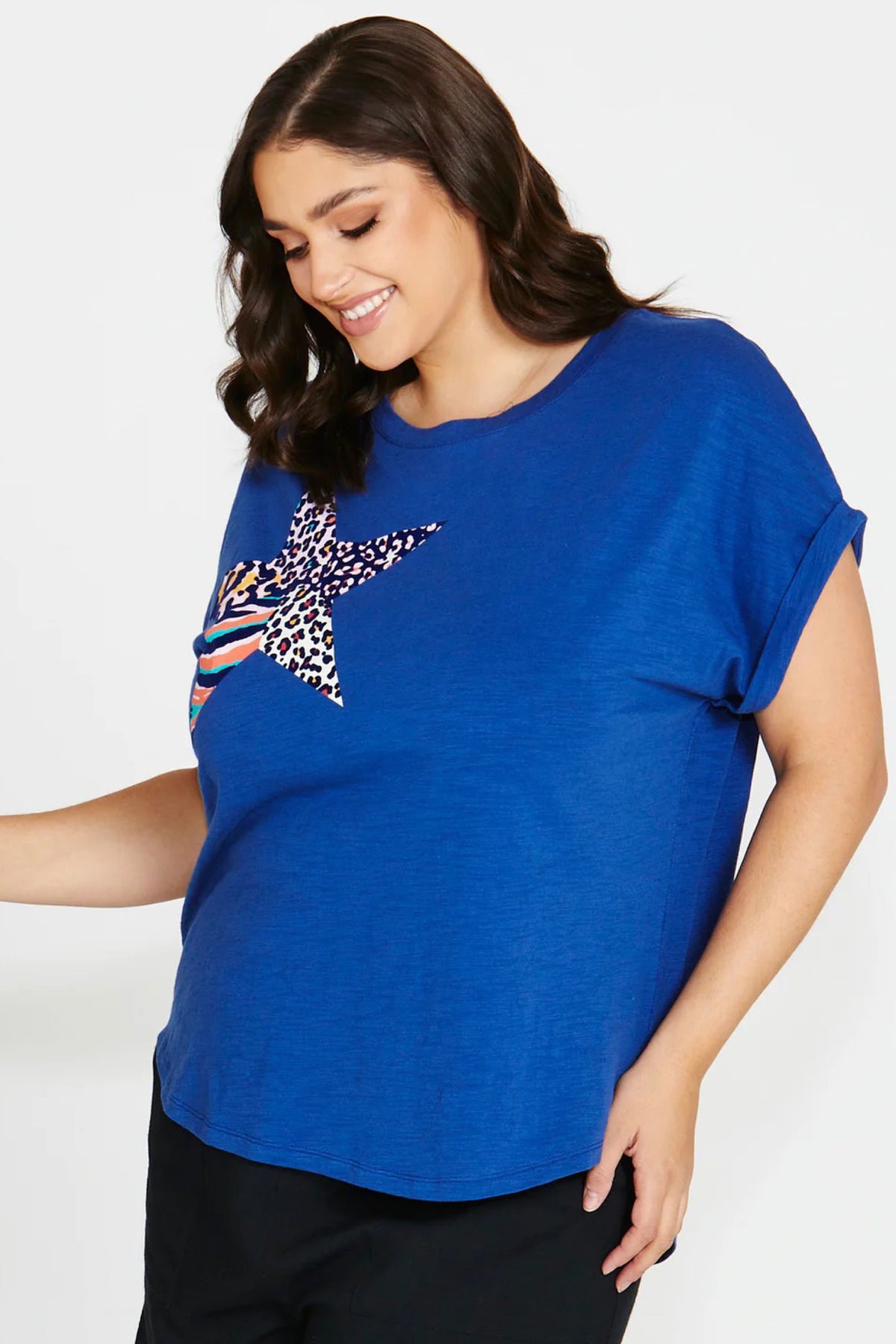 Hailey Short Sleeve Tee Navy Star