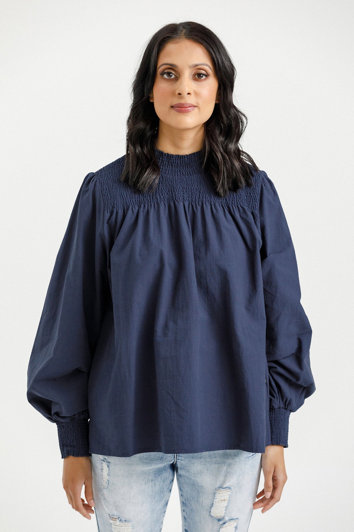 Charlotte Top Indigo Blue