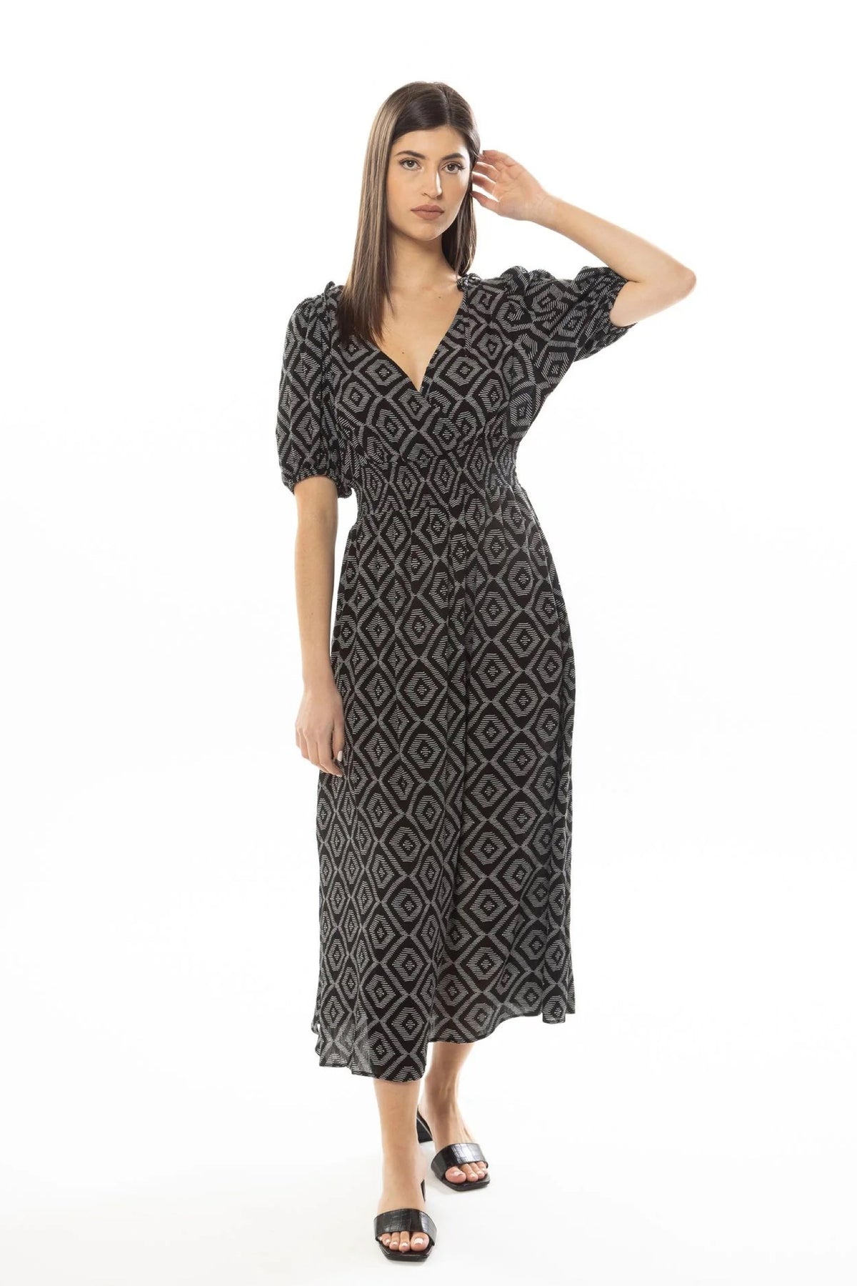 Skilful Midi Dress Mono Stitch